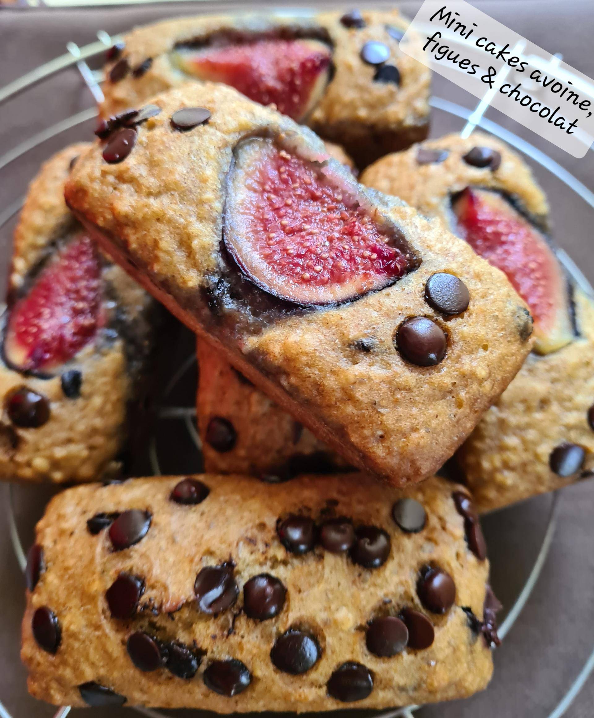 Mini cakes avoine, figues et chocolat - Recette Cake Factory | Tefal
