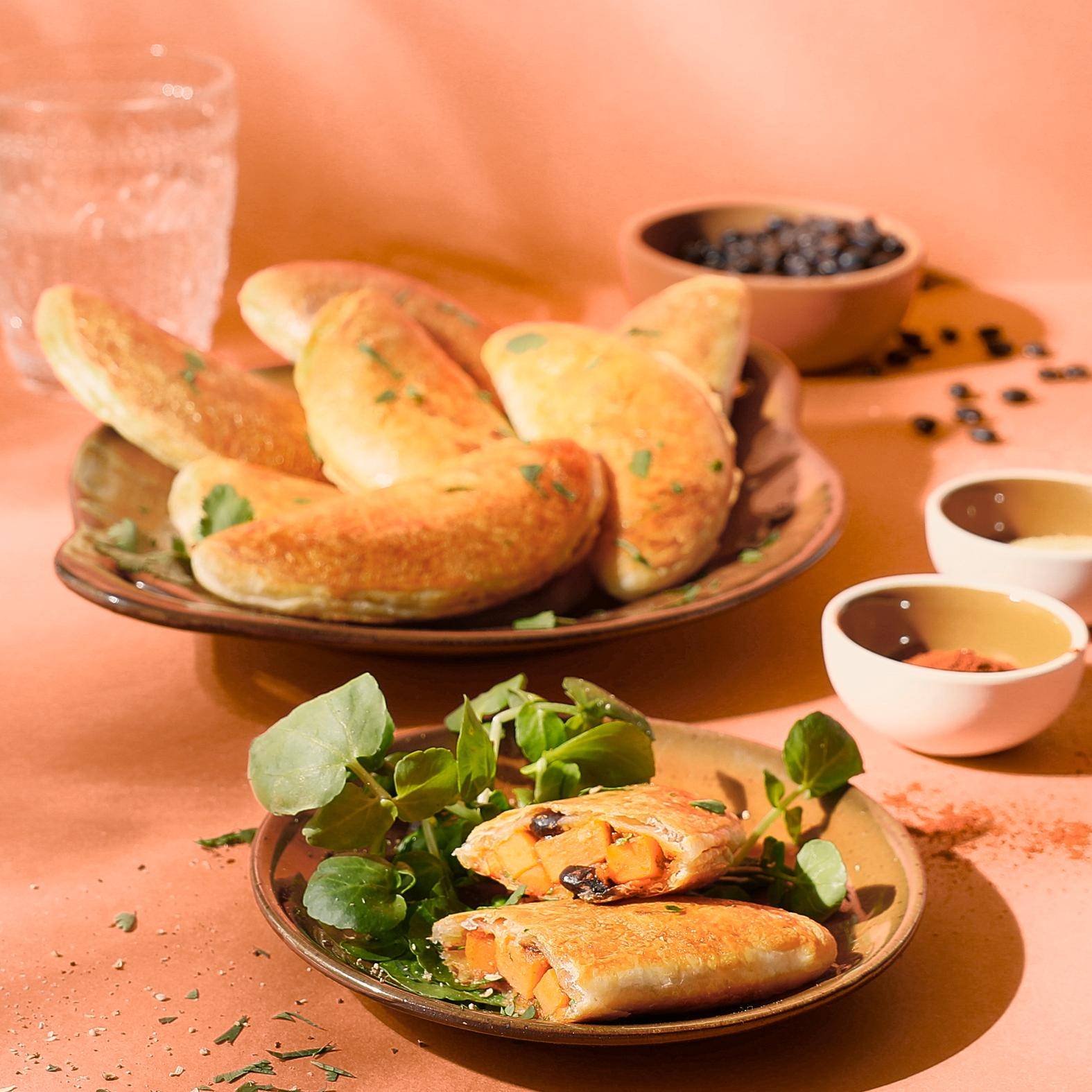 Sweet potato and black bean turnovers - Recette Snack Collection MECHANICAL | Tefal