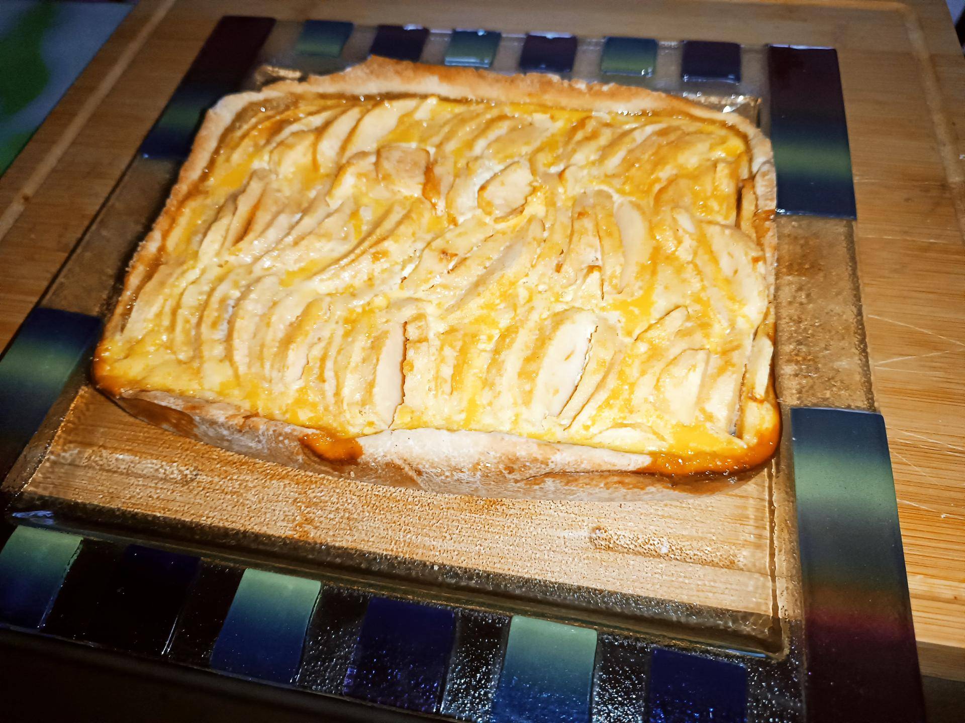 Tarte aux pommes ( pâte sablée à la poudre d'amande et à la vanille sans beurre ) - Recette Cake Factory | Tefal