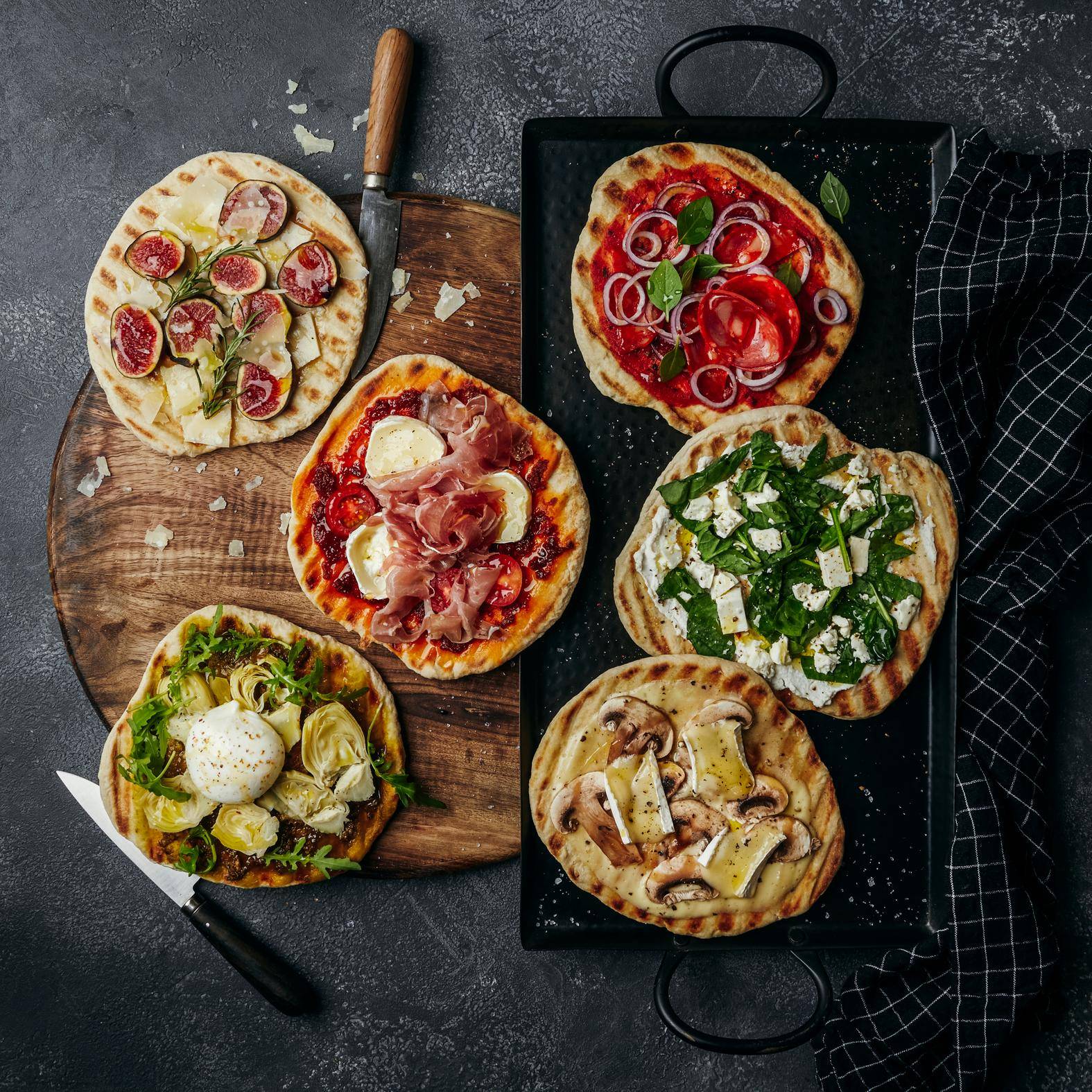 Pizza grillée en 6 versions - Recette OptiGrill 2in1 | Tefal