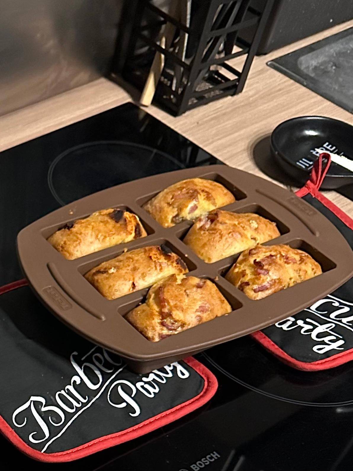 Mini cake chorizo chèvre - Recette Cake Factory | Tefal