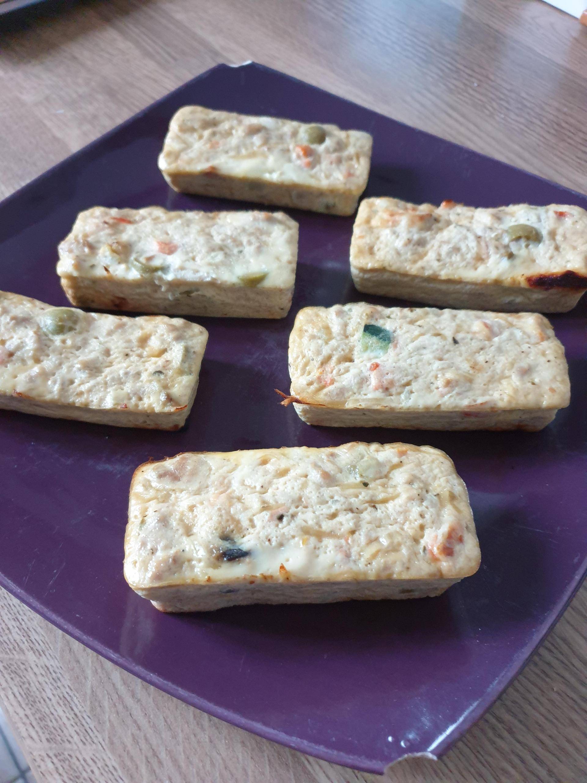 Mini cake thon légumes du soleil light - Recette Cake Factory | Tefal