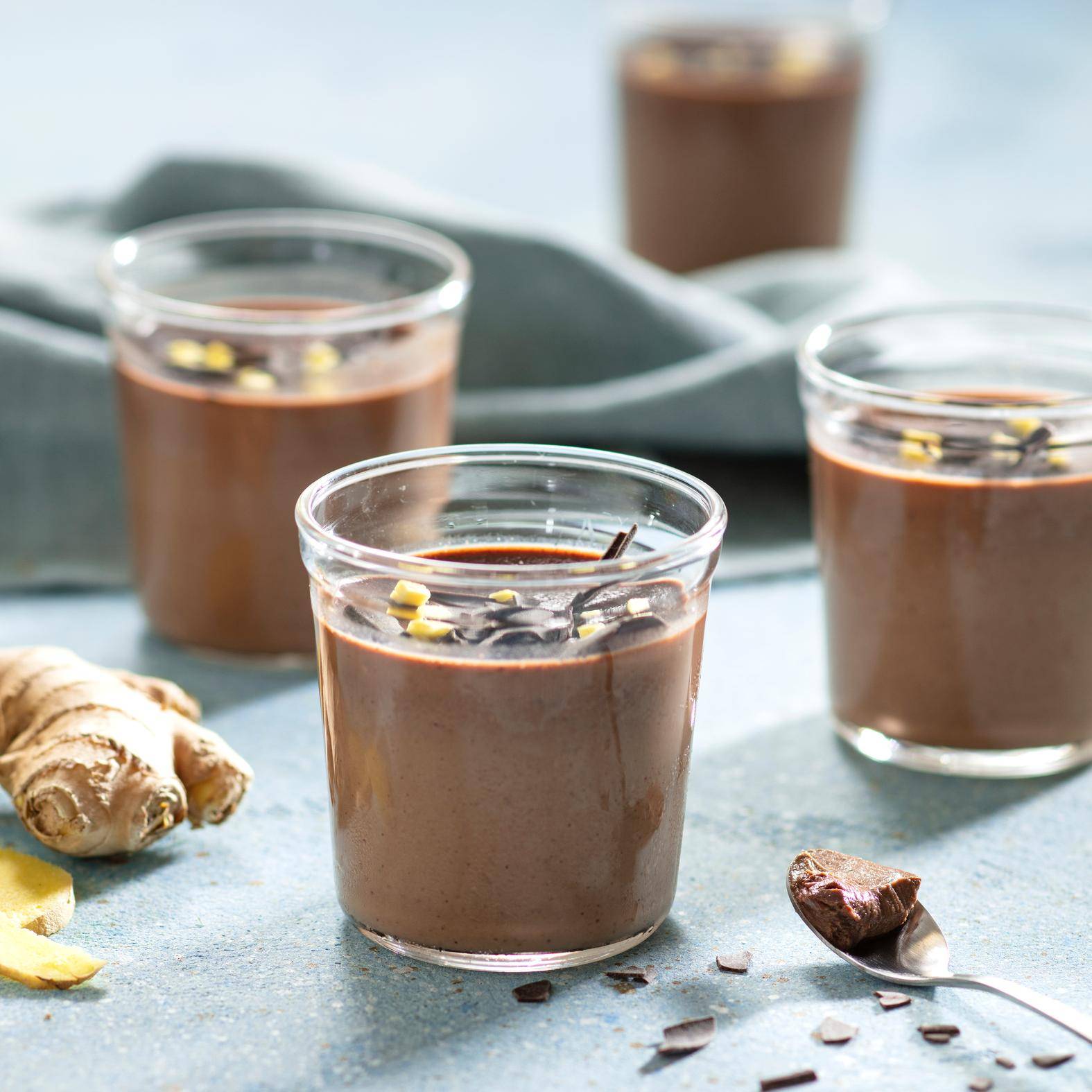 Crèmes au chocolat noir et gingembre - Recette Cake Factory Infinity | Tefal