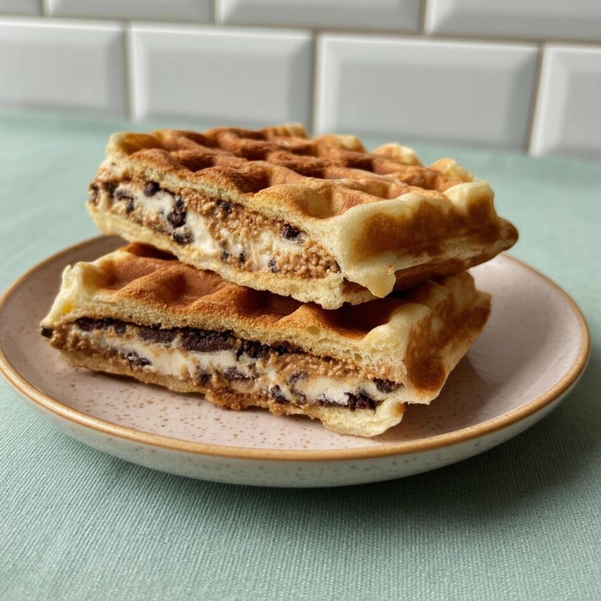 Gaufres fourrées à la crème de spéculoos et aux pépites de chocolat - Recette Snack Collection MECHANICAL | Tefal