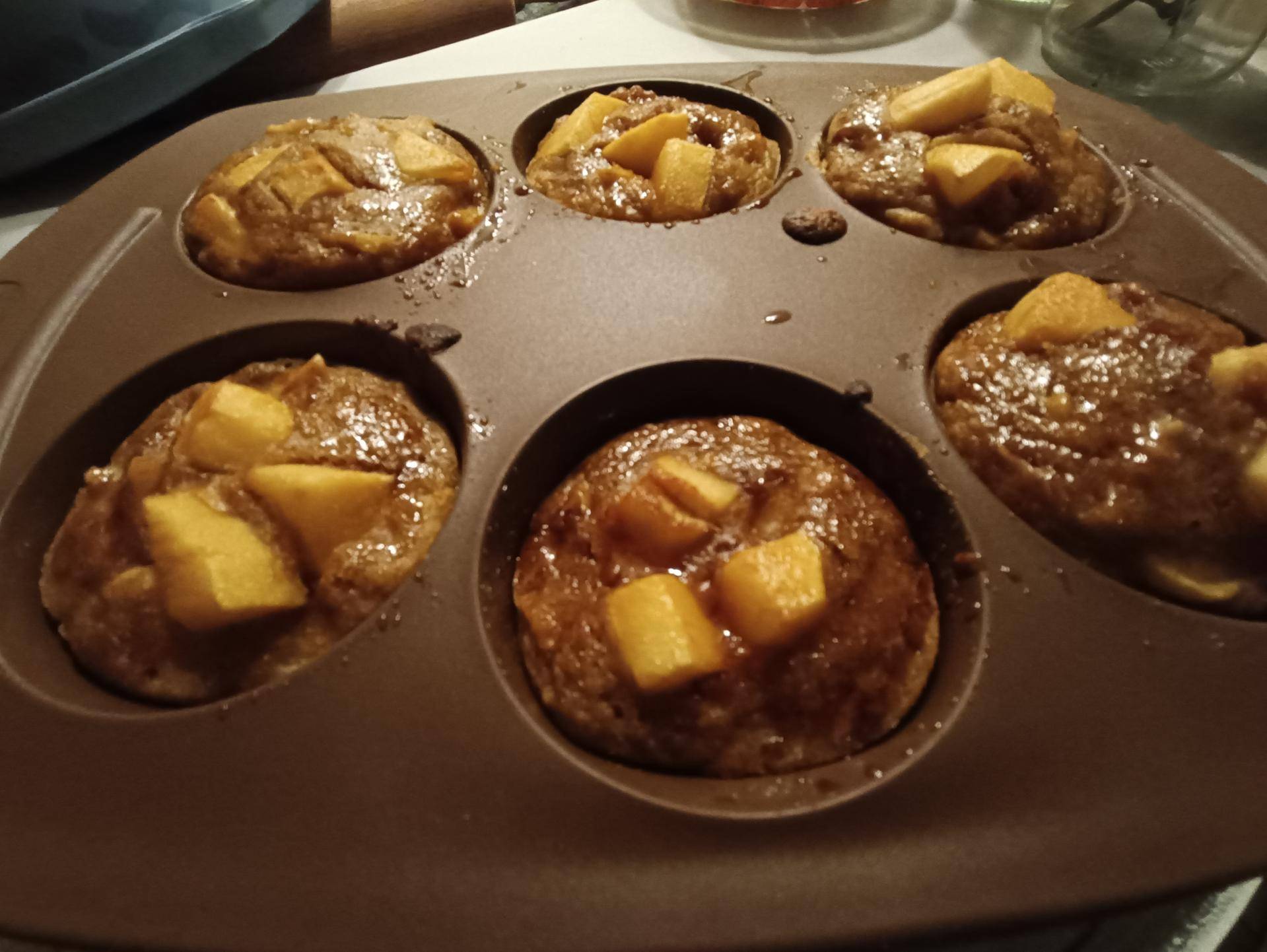 Muffins pommes, amandes et cannelle healthy - Recette Cake Factory | Tefal