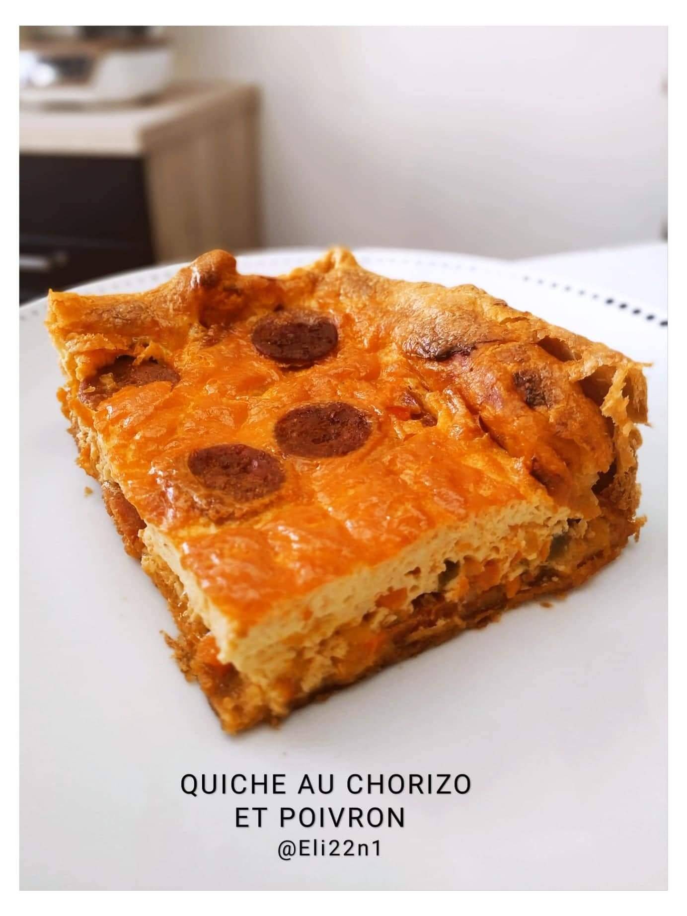 QUICHE AU CHORIZO ET POIVRON - Recette Cake Factory | Tefal