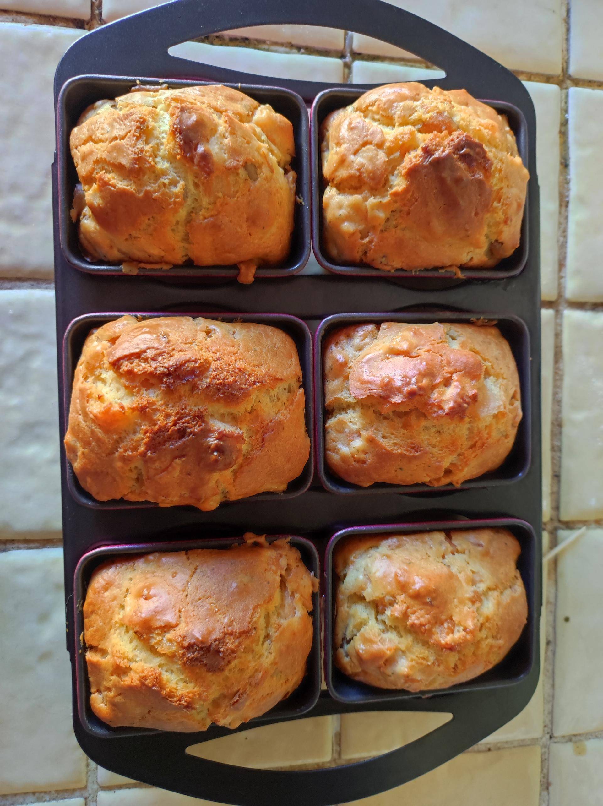 Mini cakes truite fumée, aneth, parmesan - Recette Cake Factory Délices | Tefal