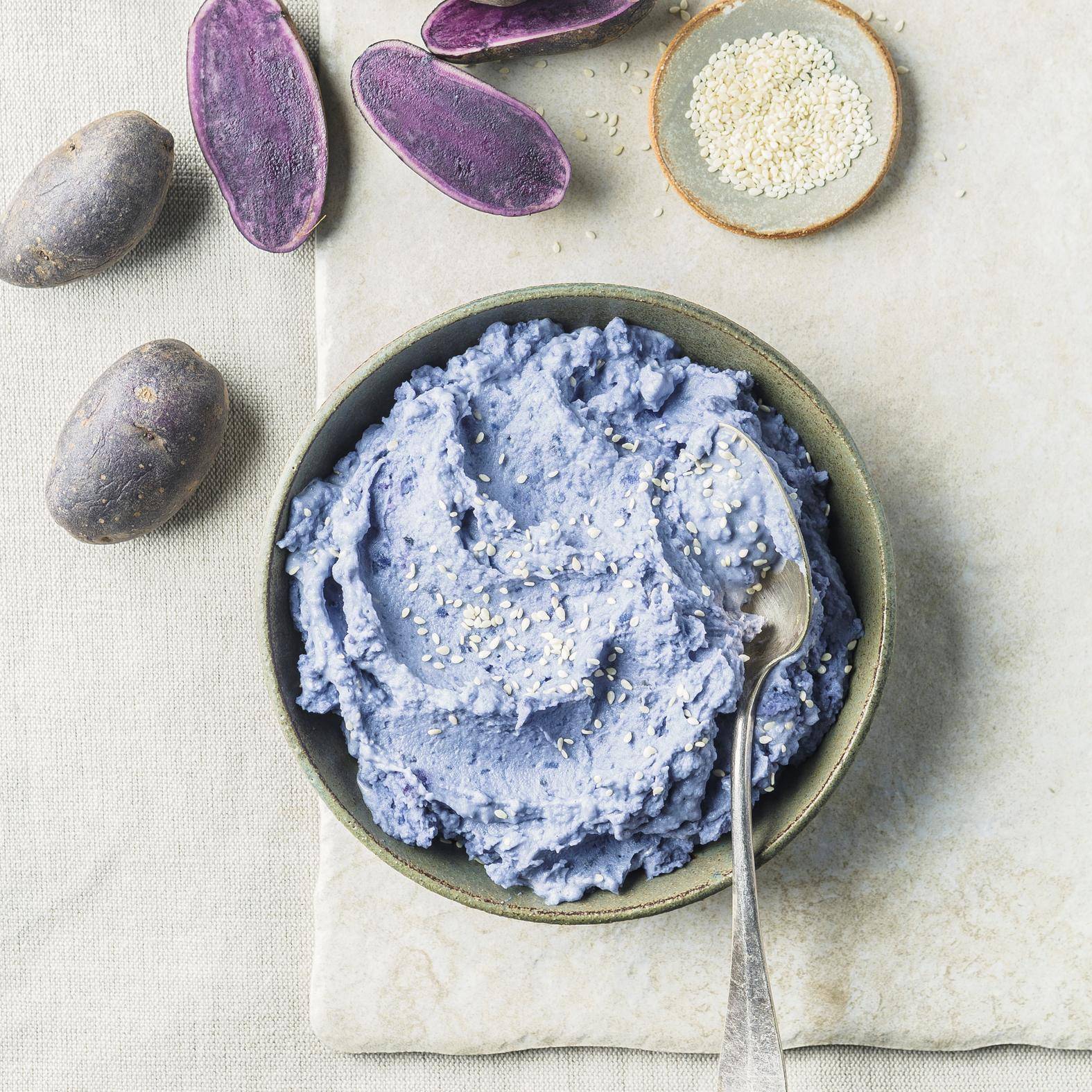 Purée de pommes de terre violette au tahini - Recette Poêles et Casseroles | Tefal