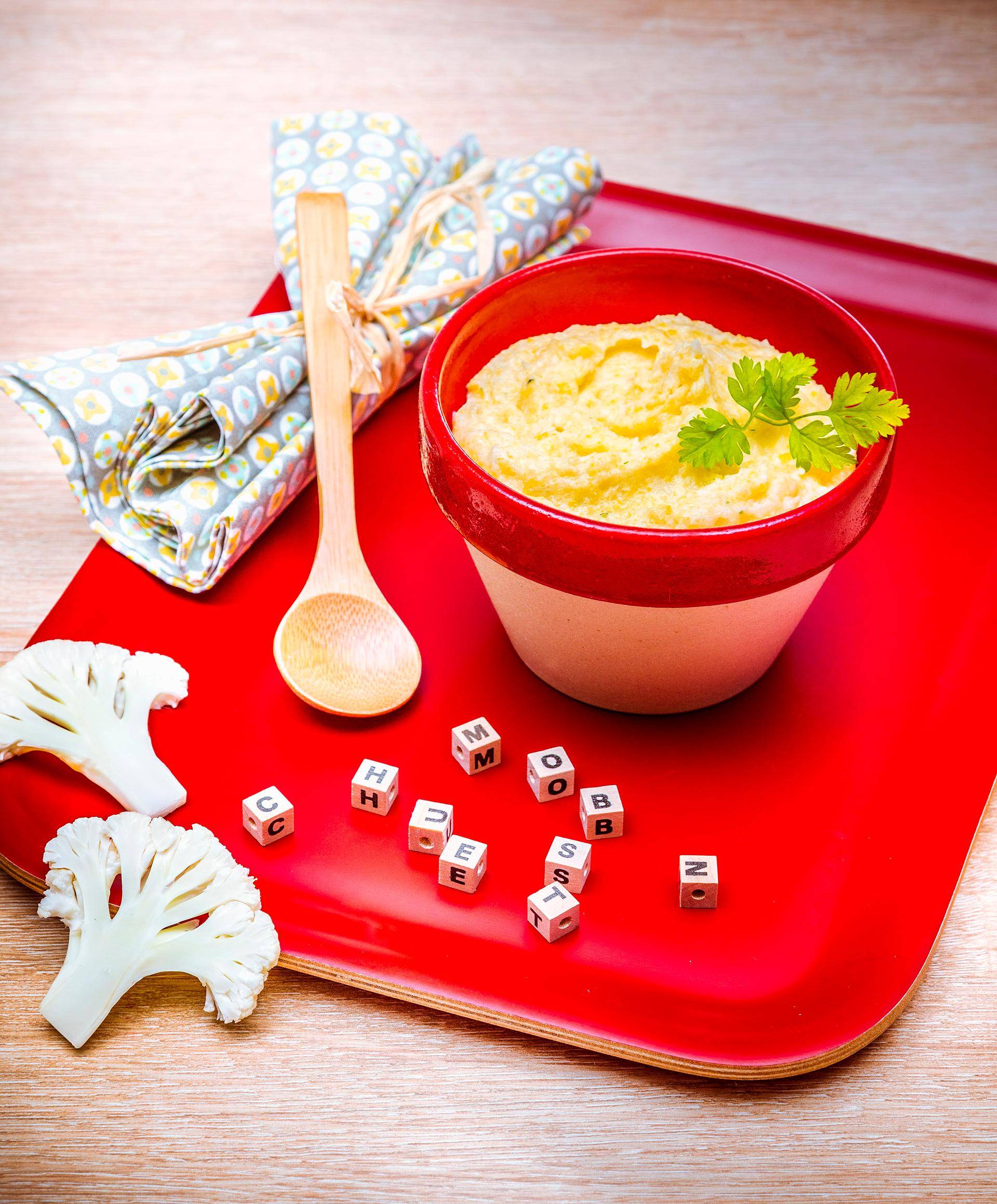 Polenta au chou-fleur, oeuf dur et cerfeuil à partir de 9 mois. - Recette undefined | Tefal