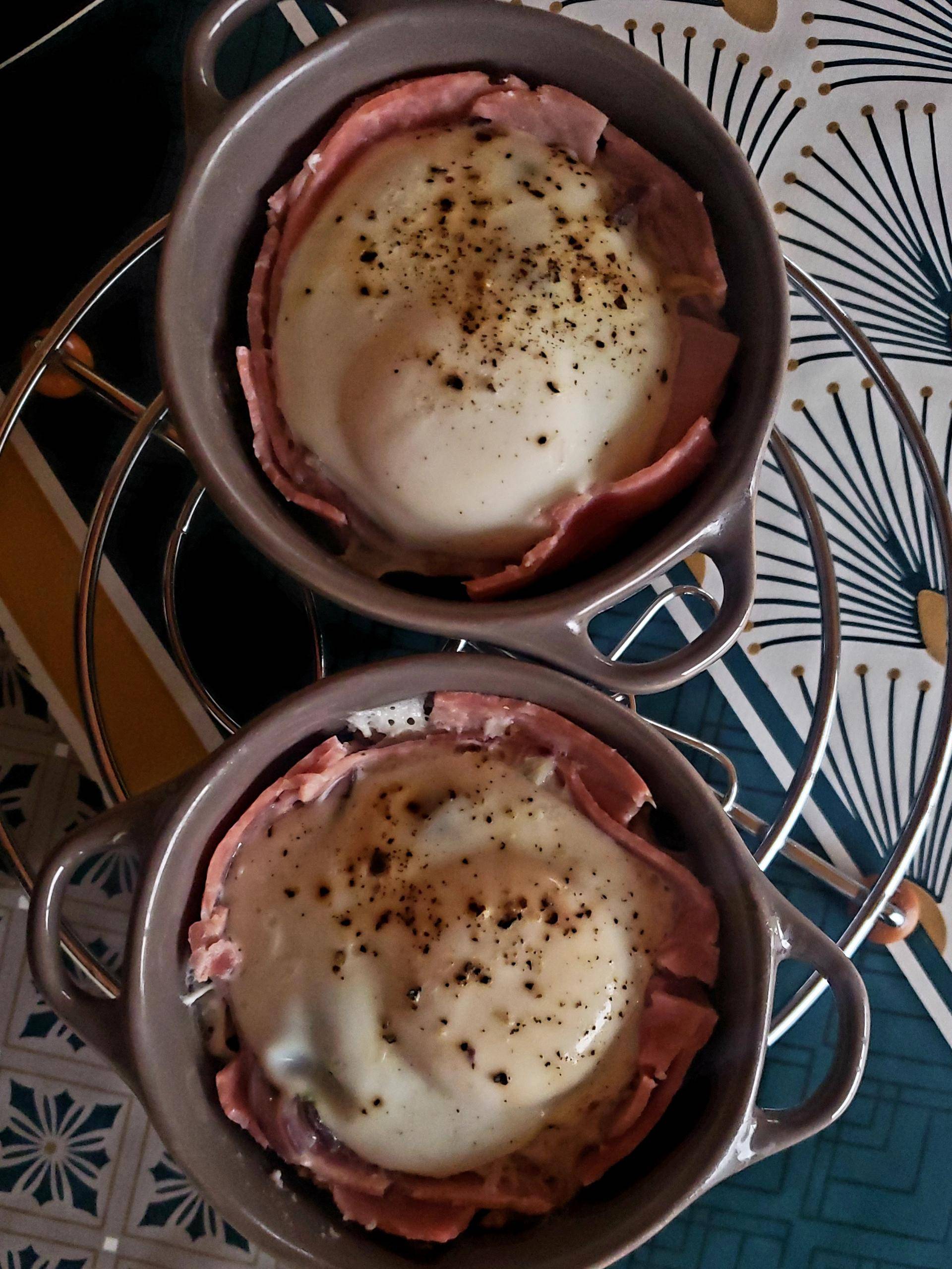 Mini cocotte oeuf jambon oignon - Recette Cake Factory Délices | Tefal