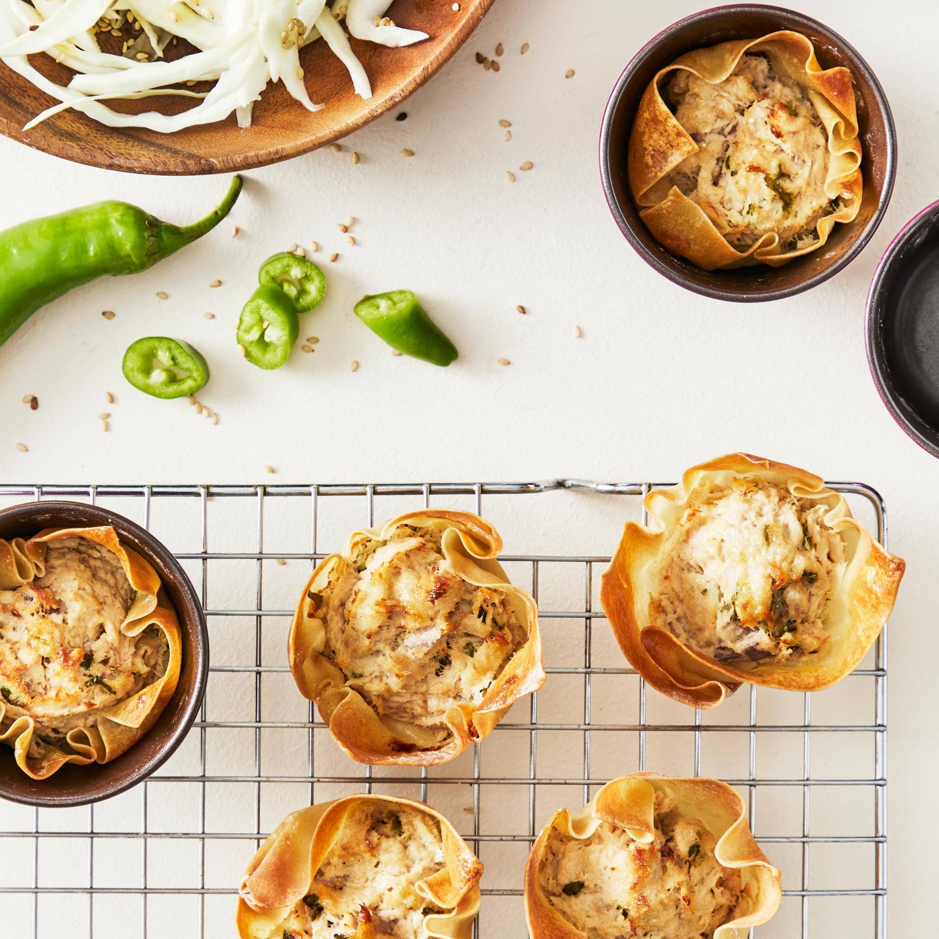 Wonton de thon - Recette Cake Factory | Tefal