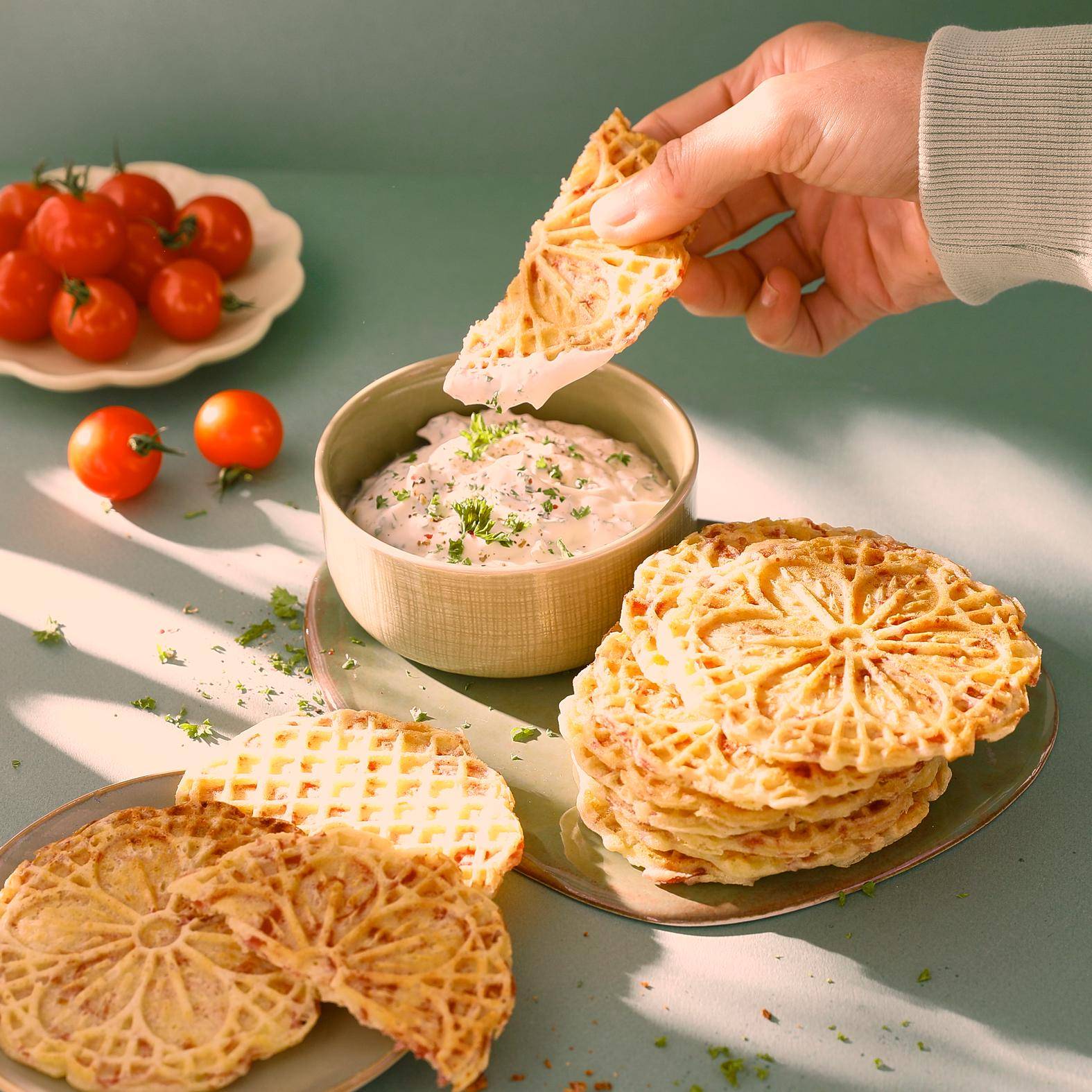 Bricelets au jambon cru - Recette Snack Collection MECHANICAL | Tefal
