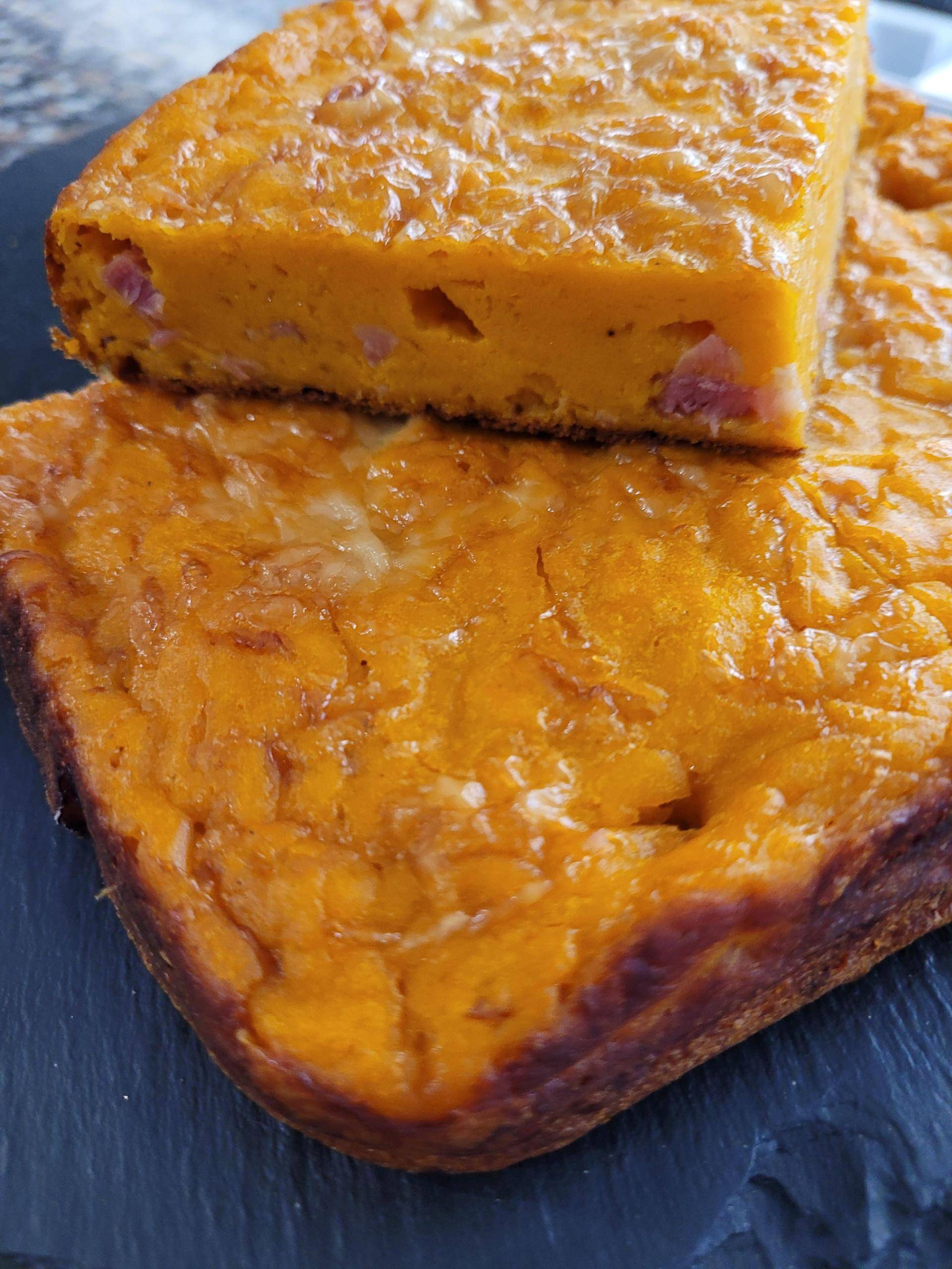 Cake moelleux potiron lardons comté - Recette Cake Factory | Tefal
