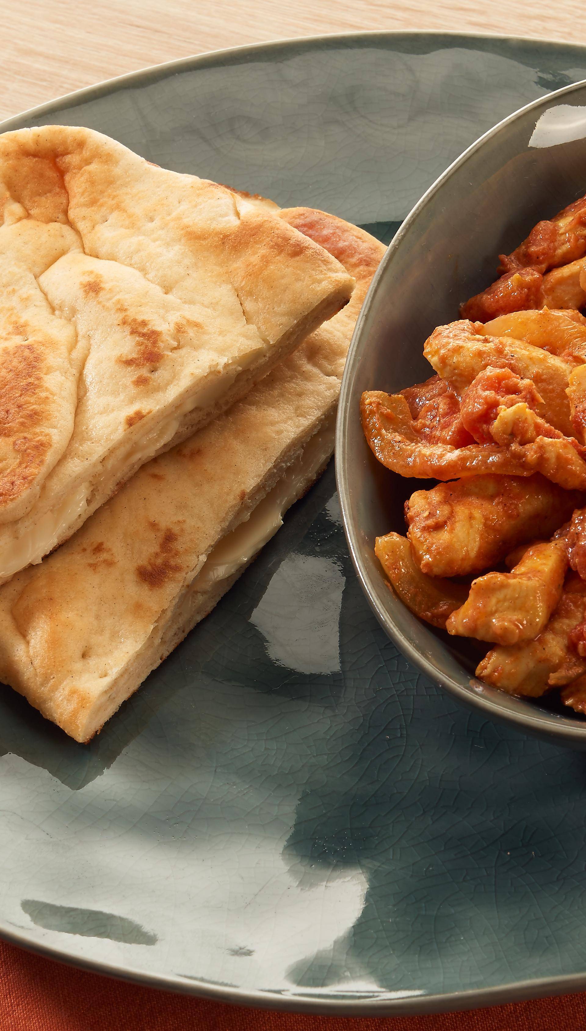 Cheese naans express - Recette Raclettes fondues pierrades | Tefal