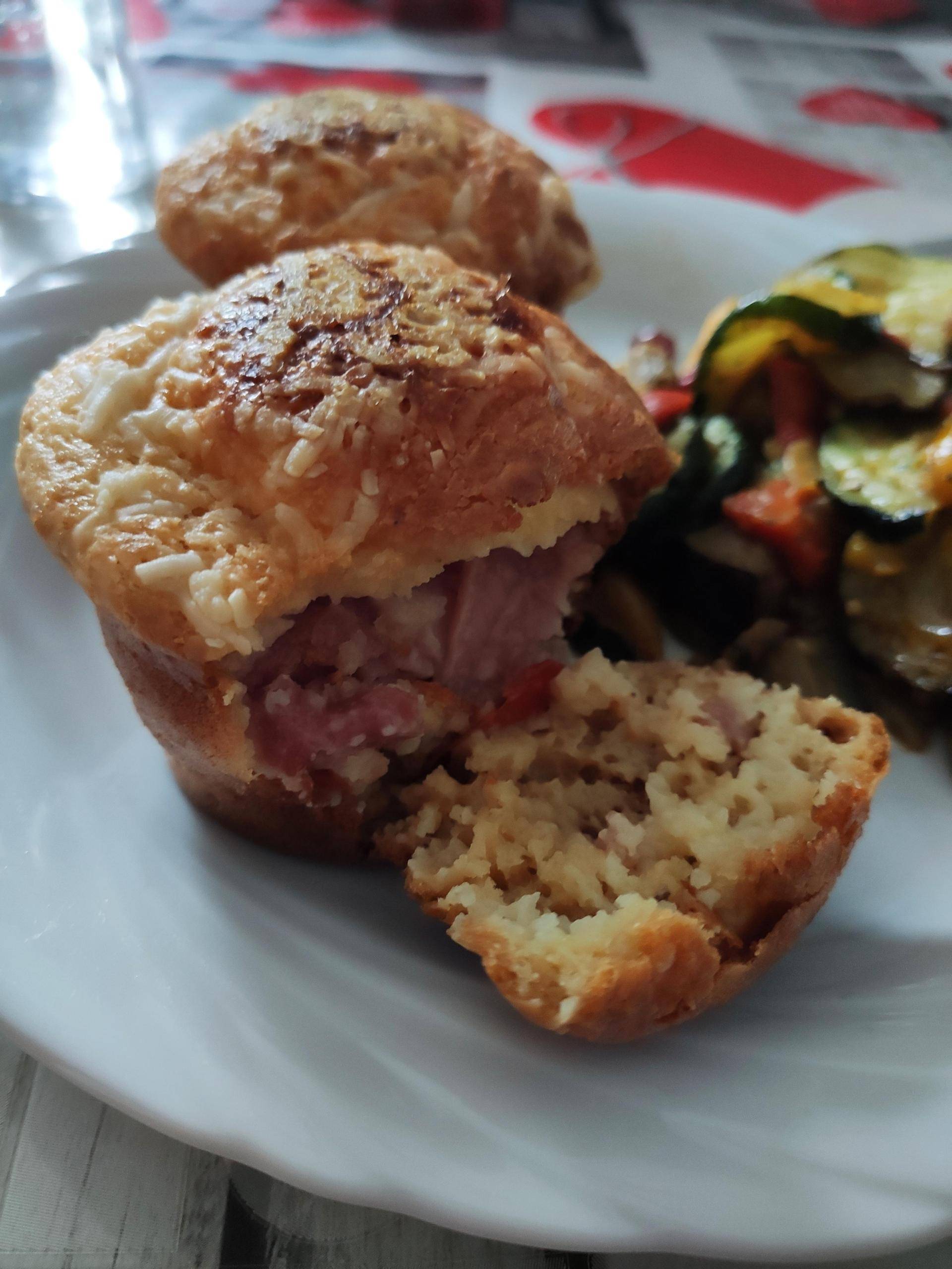 Muffins salés chèvre jambon et tomate - Recette Cake Factory | Tefal