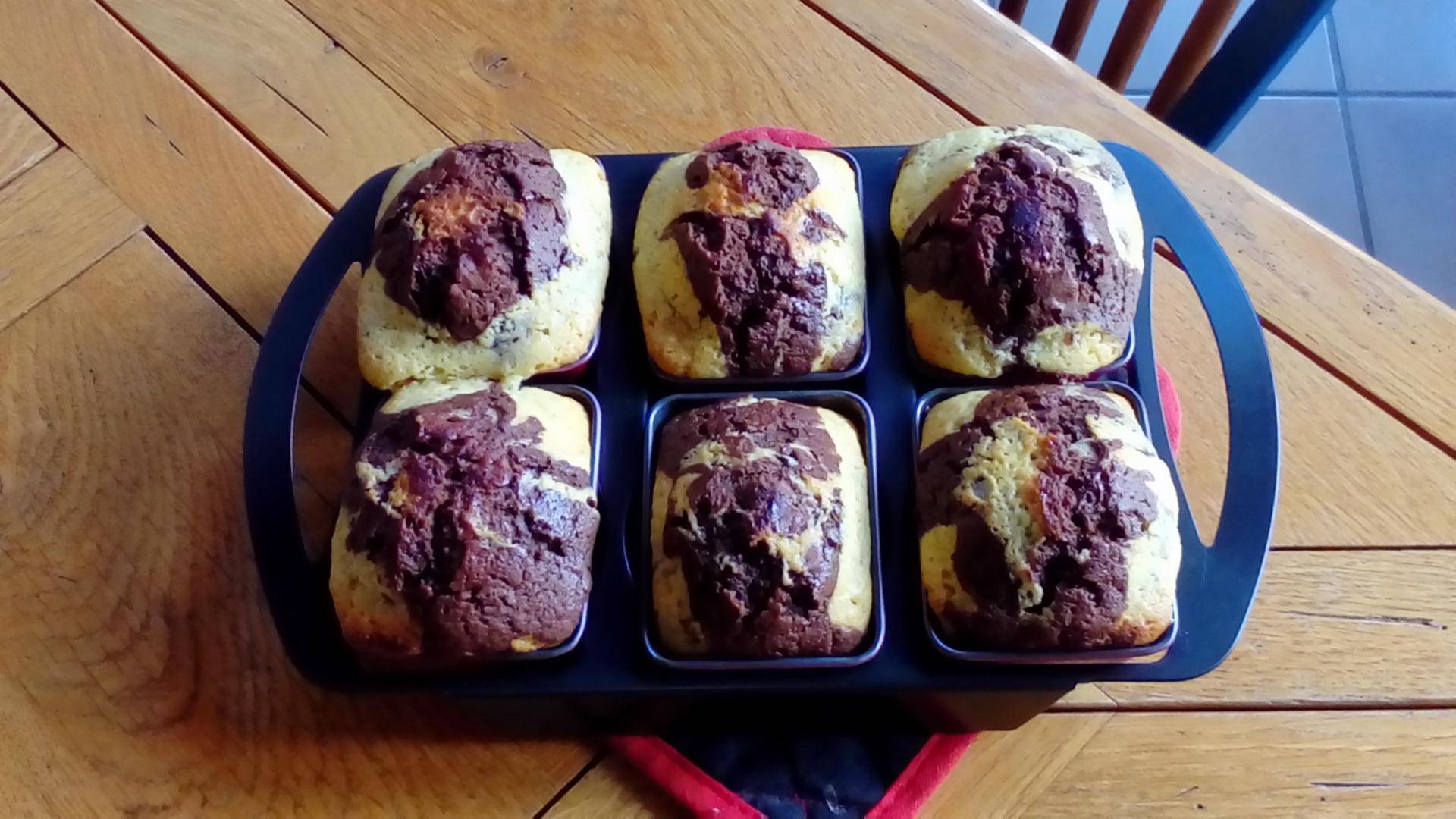Petits marbrés chocolats - Recette Cake Factory Délices | Tefal
