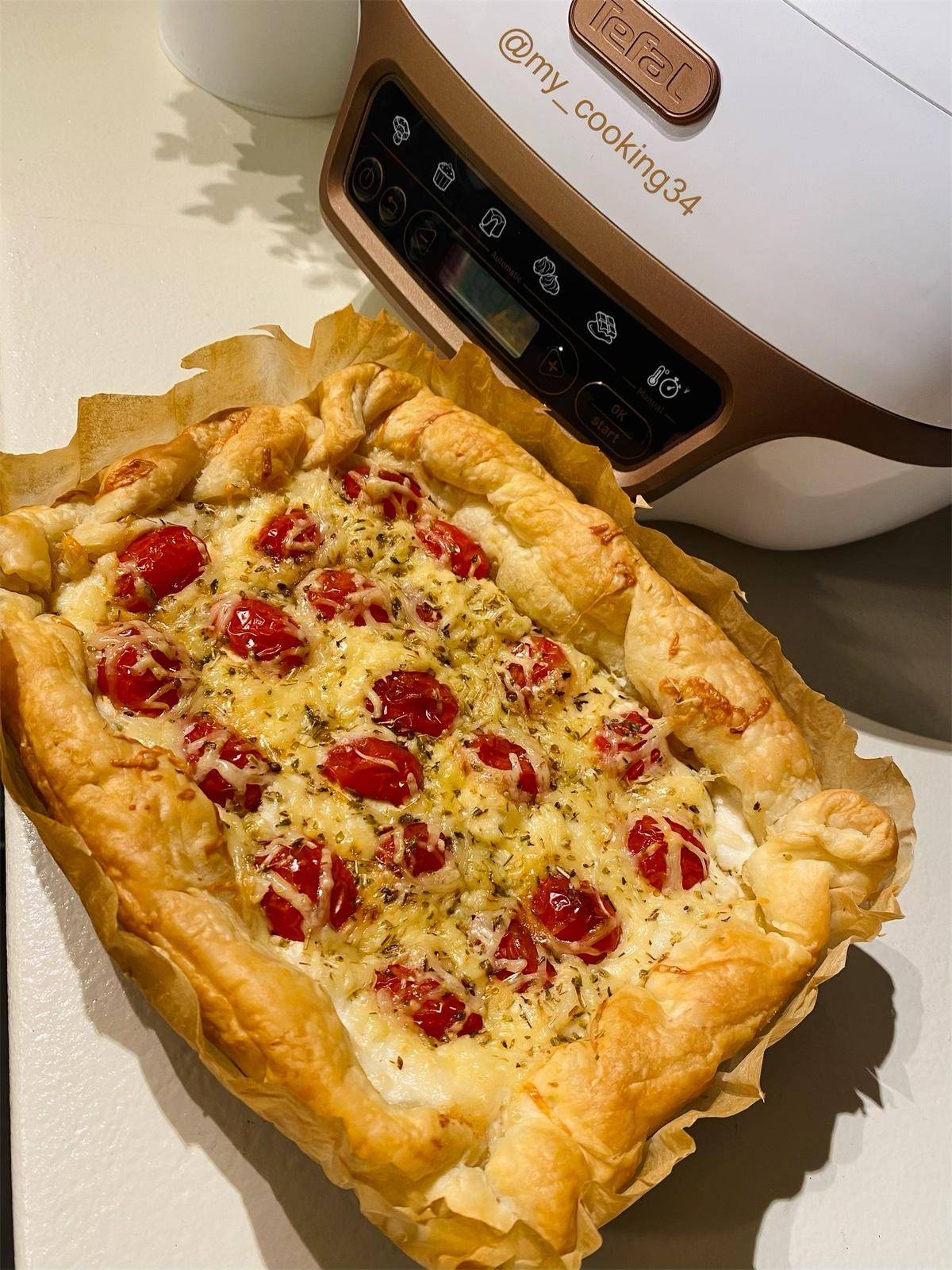 Tarte brandade de morue & tomates - Recette Cake Factory | Tefal