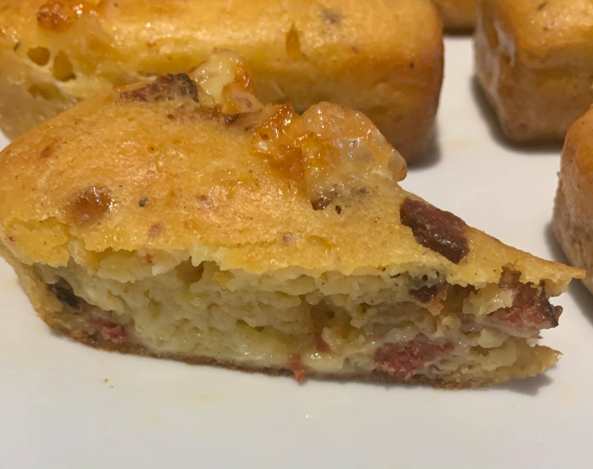 Cake merguez poivrons et comté - Recette Cake Factory | Tefal