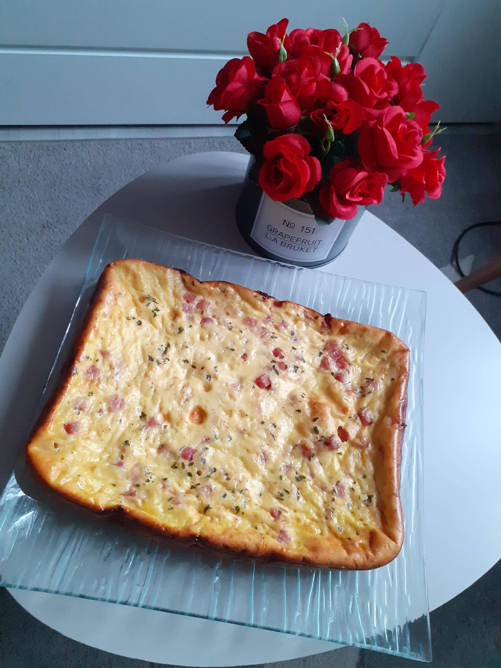 Quiche sans pâte au dès de jambon - Recette Cake Factory | Tefal