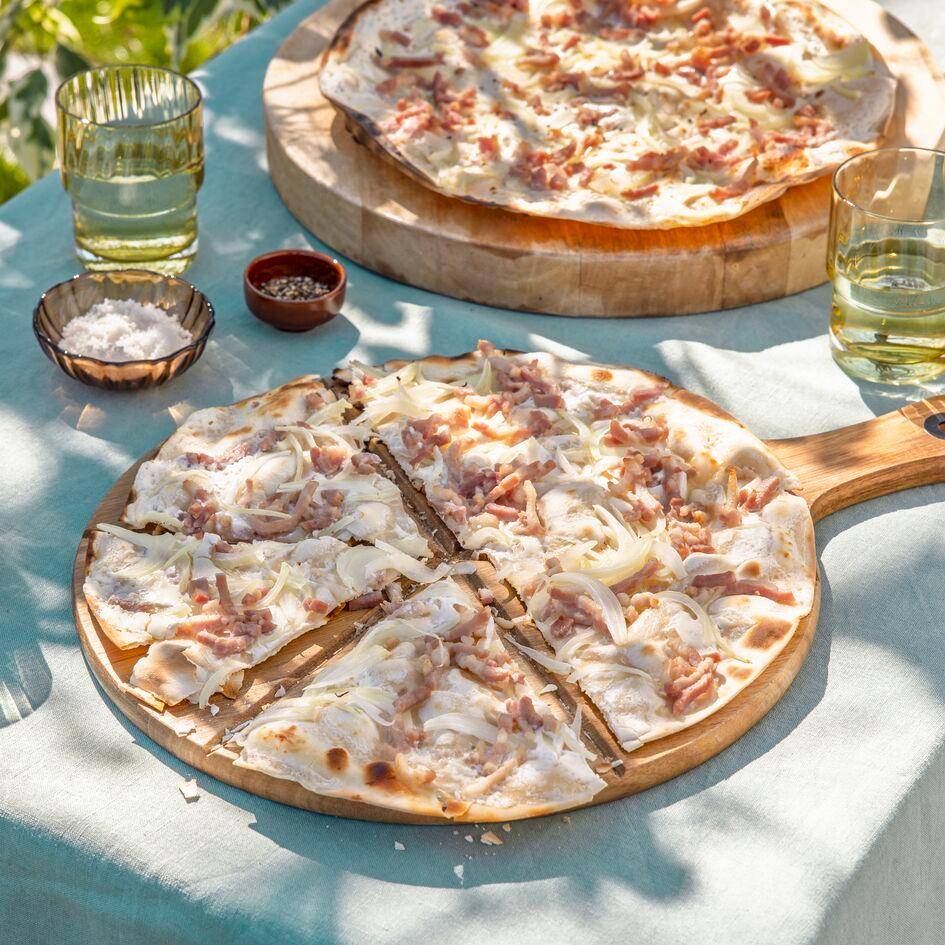 Tarte flambée (Flammenkuche) - Recette Pizza Pronto | Tefal