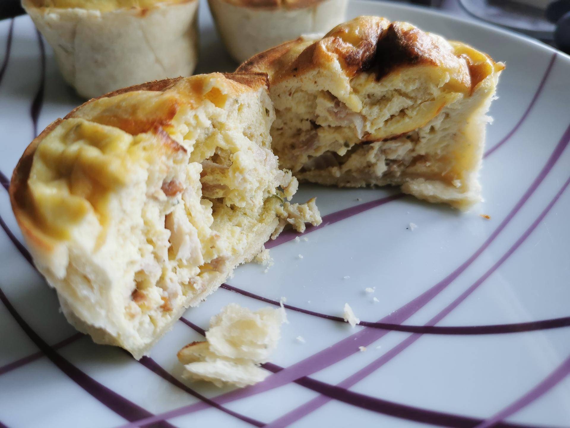 Quiche poulet boursin - Recette Cake Factory | Tefal