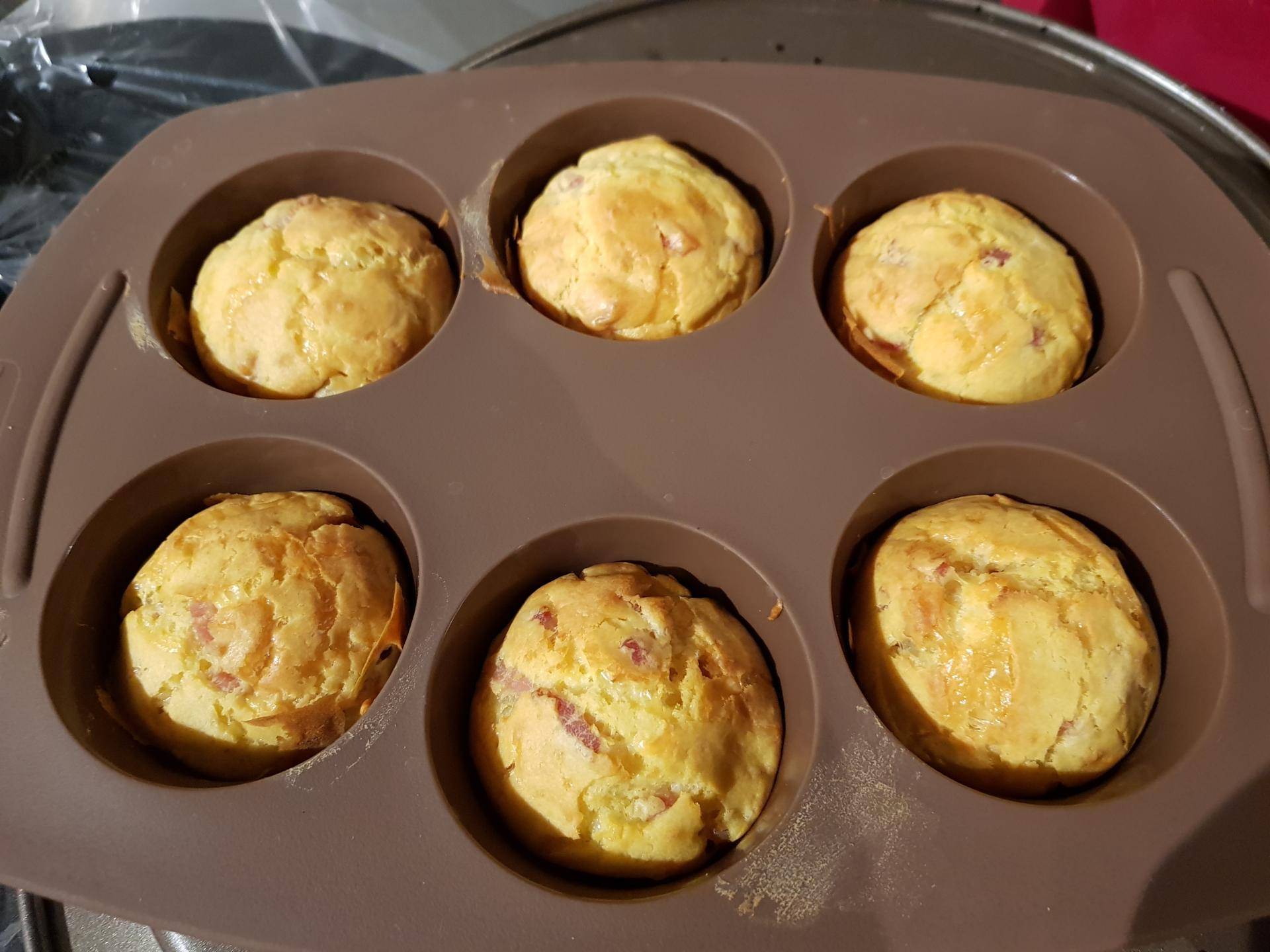 Muffins lardons emmental - Recette Cake Factory | Tefal