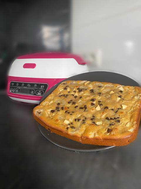Gâteau pomme banane avec pépites de chocolat - Recette Cake Factory | Tefal