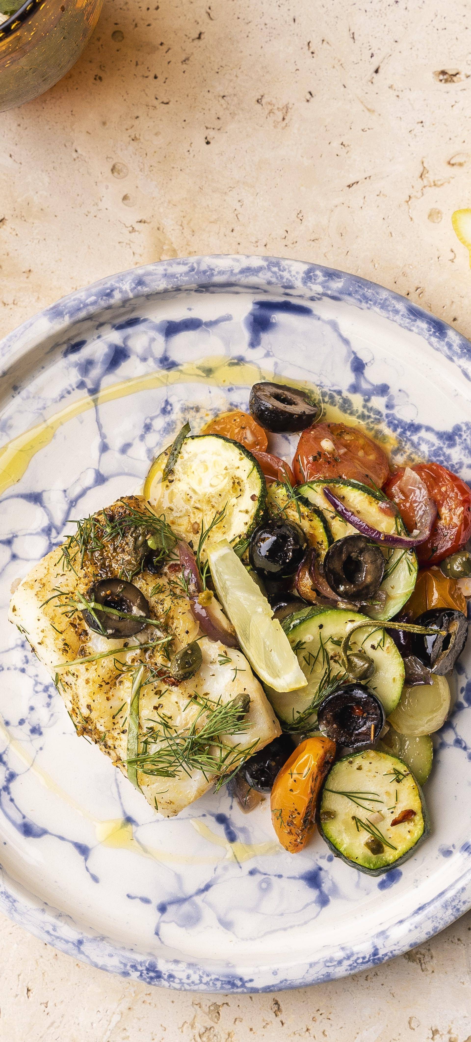 Cabillaud citron et légumes du soleil - Recette Poêles et Casseroles | Tefal