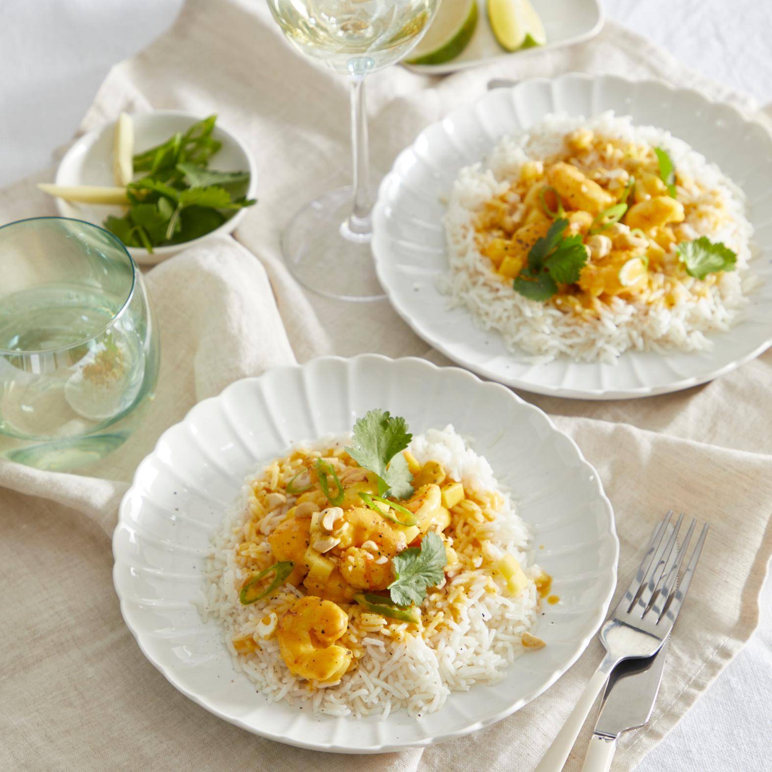 Crevettes au curry jaune - Recette Poêles et Casseroles | Tefal