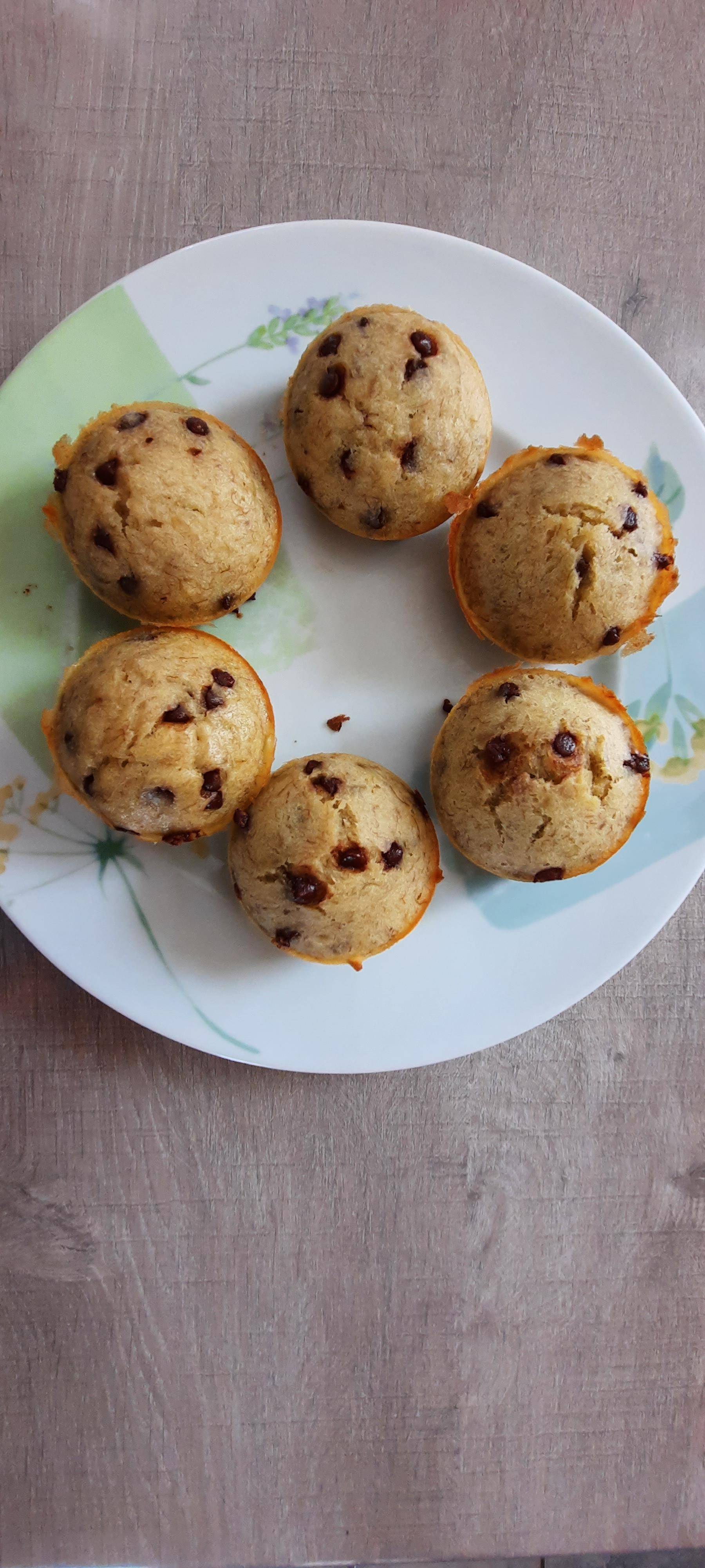 Muffins bananes pépites choco - Recette Cake Factory | Tefal