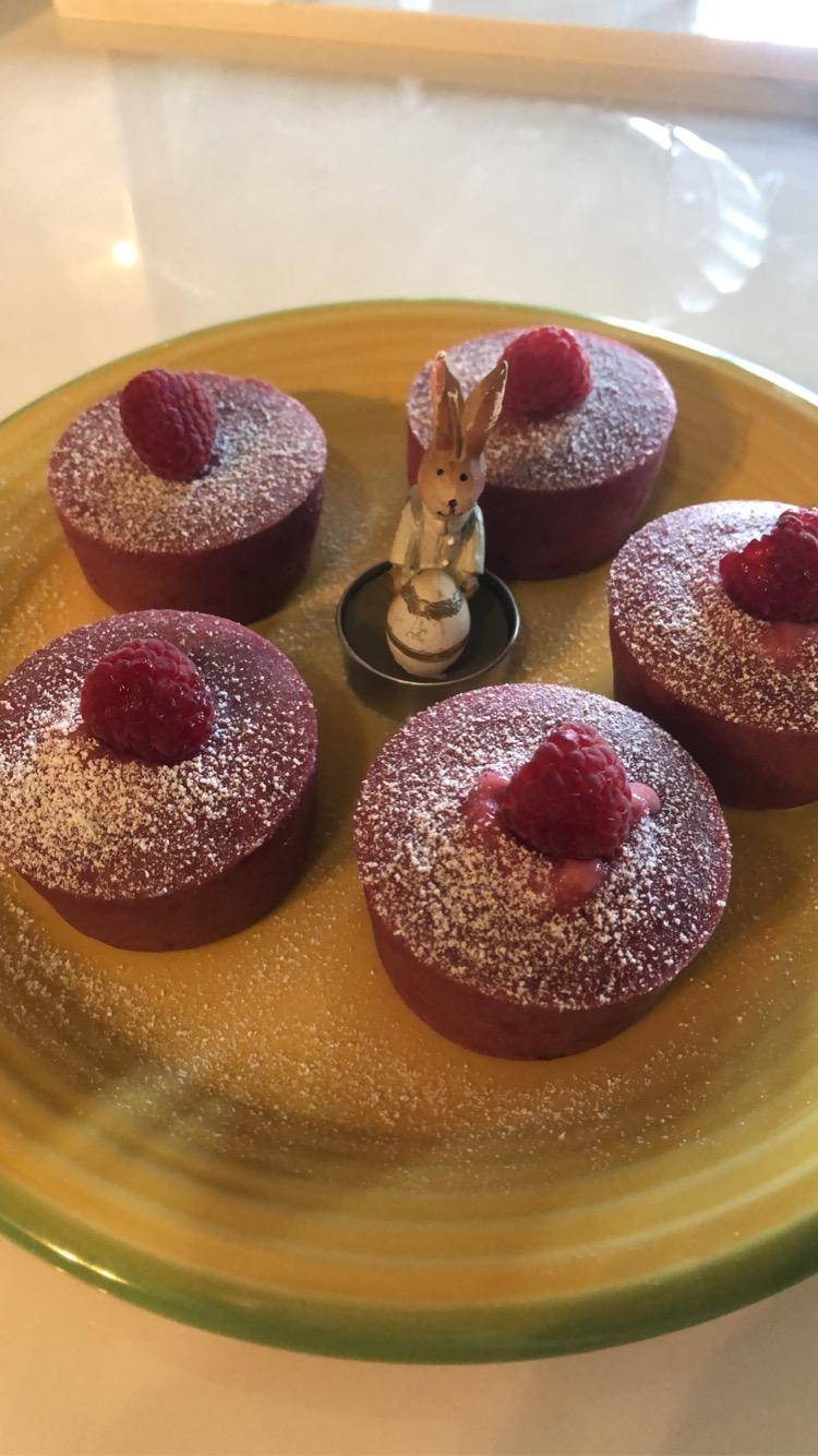 Coulant Framboise coeur chocolat blanc - Recette Cake Factory | Tefal