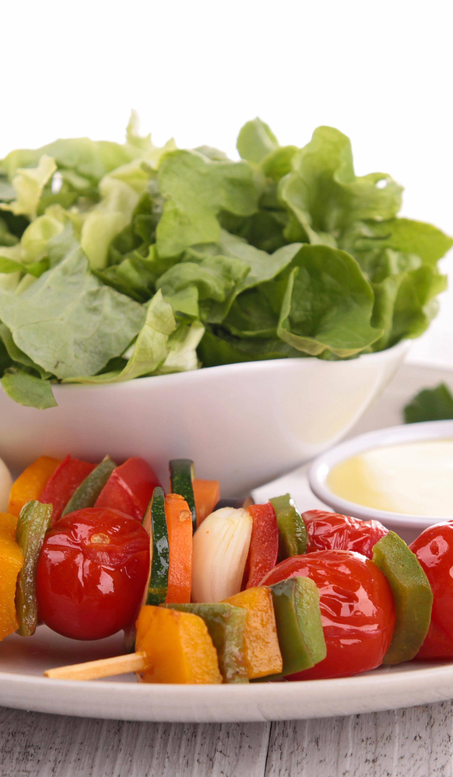 Pikante tofu met groentebrochettes - Recette undefined | Tefal
