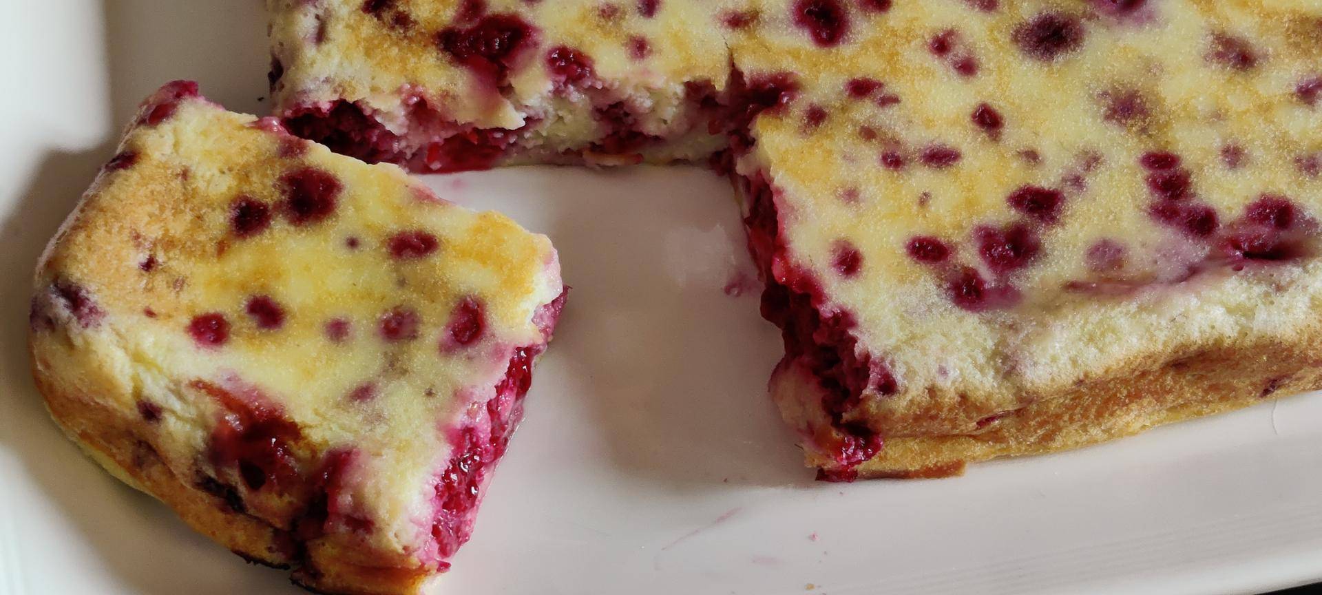 Gâteau au fromage blanc et framboises - Recette Cake Factory | Tefal