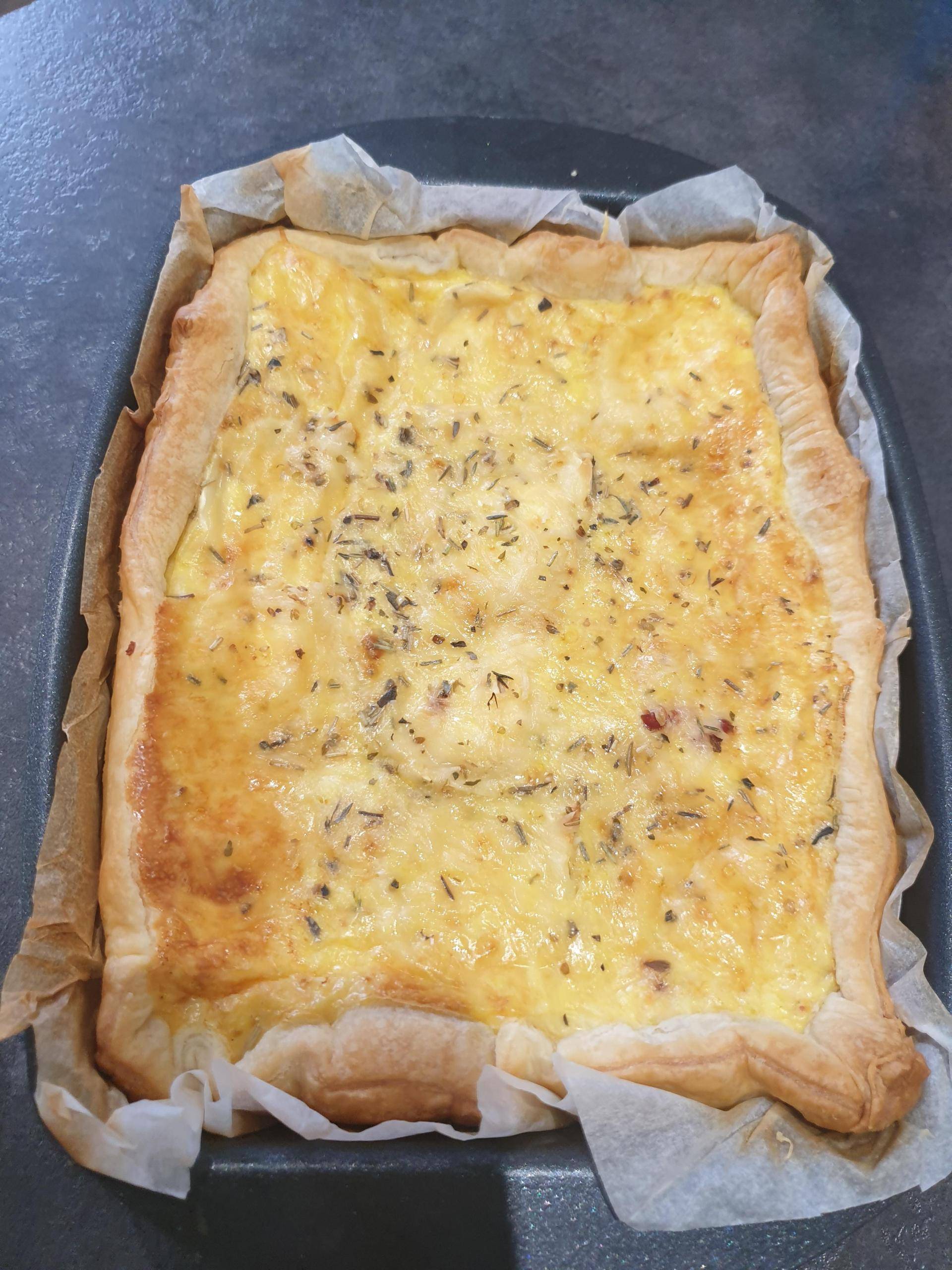 Tarte courgette lardon et chèvre - Recette Cake Factory | Tefal