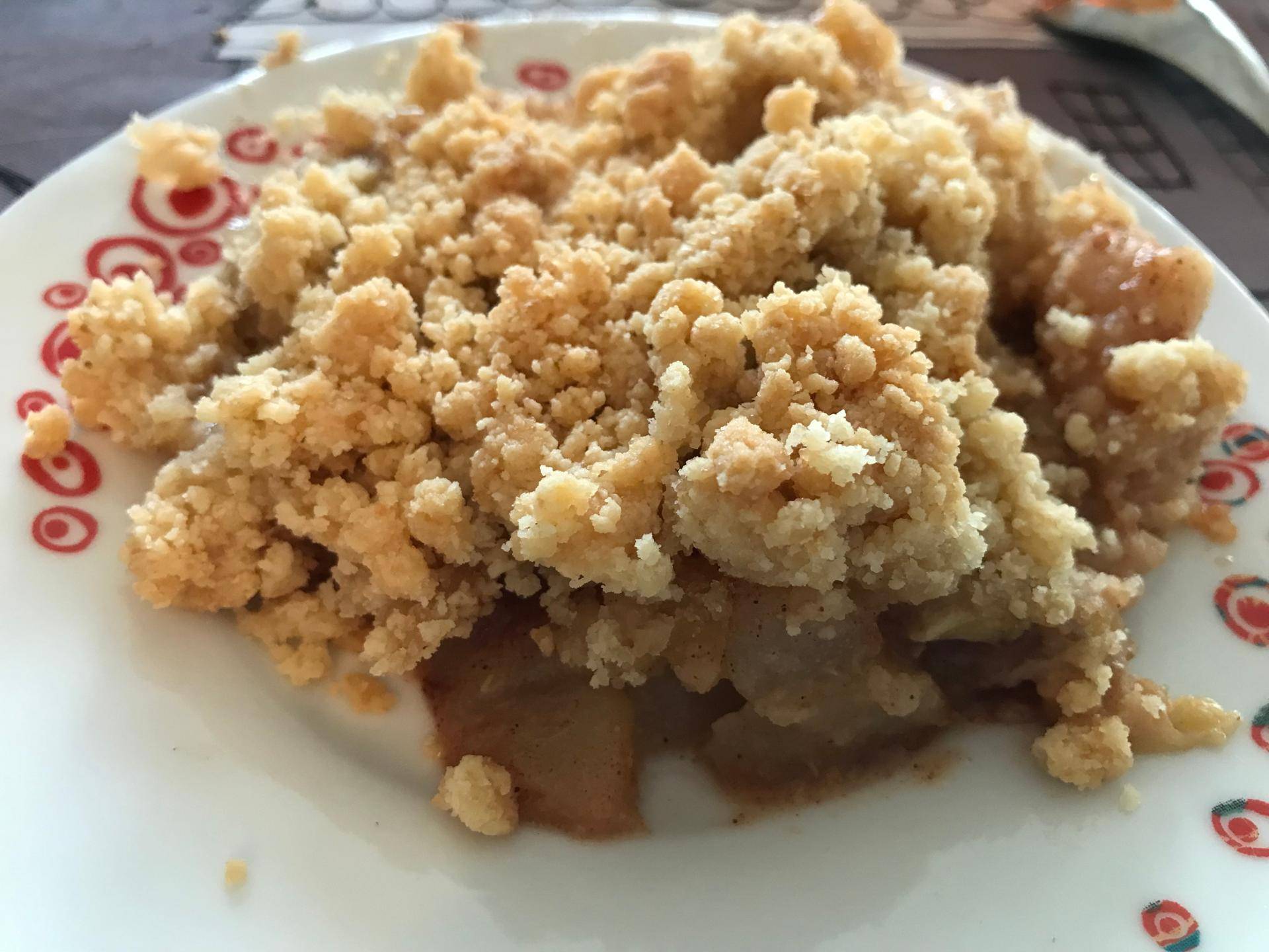Crumble pomme poire cannelle - Recette Cake Factory | Tefal