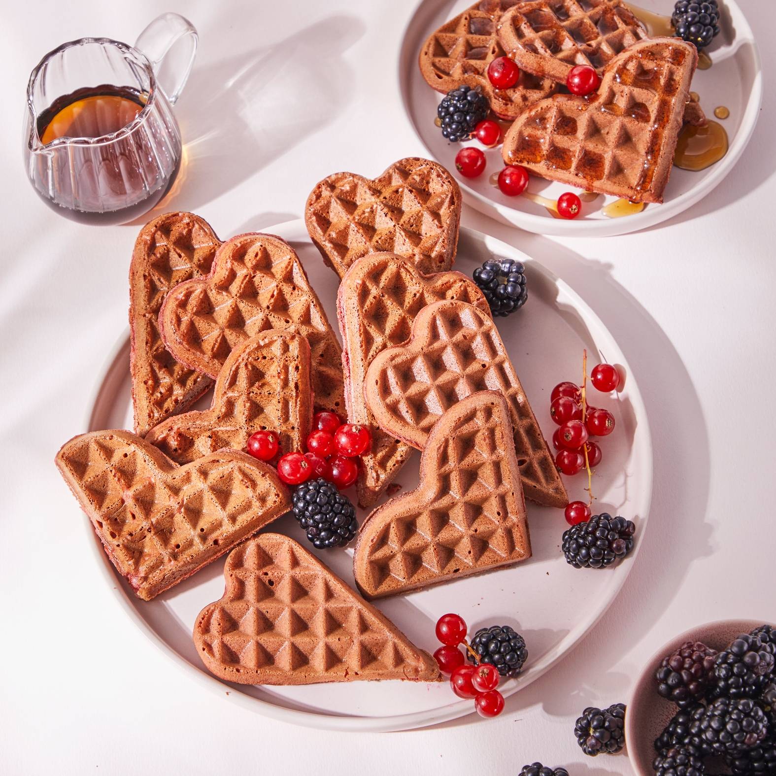 Gaufres cœur red velvet - Recette Snack Collection MECHANICAL | Tefal