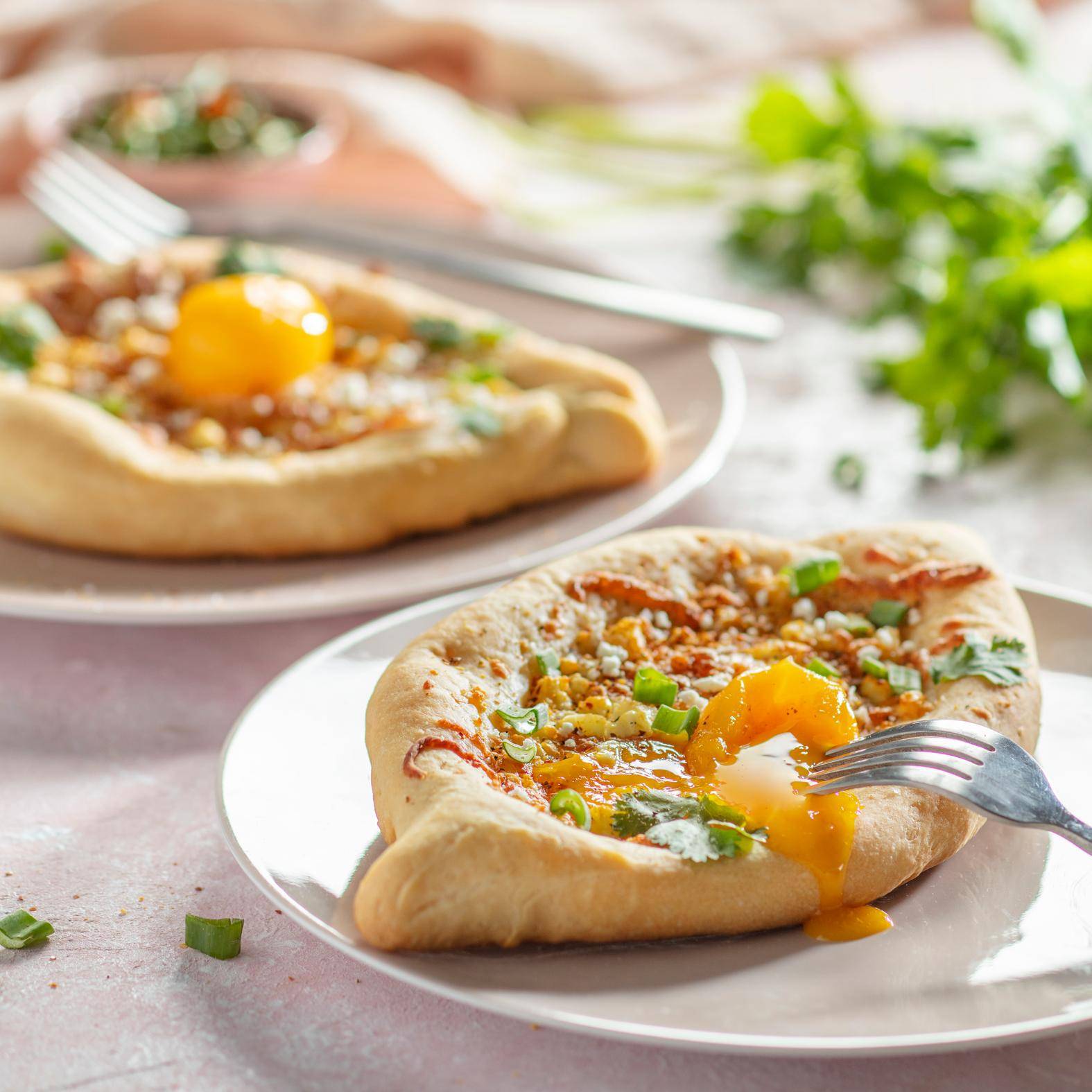 Pizzas khachapuri mozzarella et feta - Recette Cake Factory Infinity | Tefal