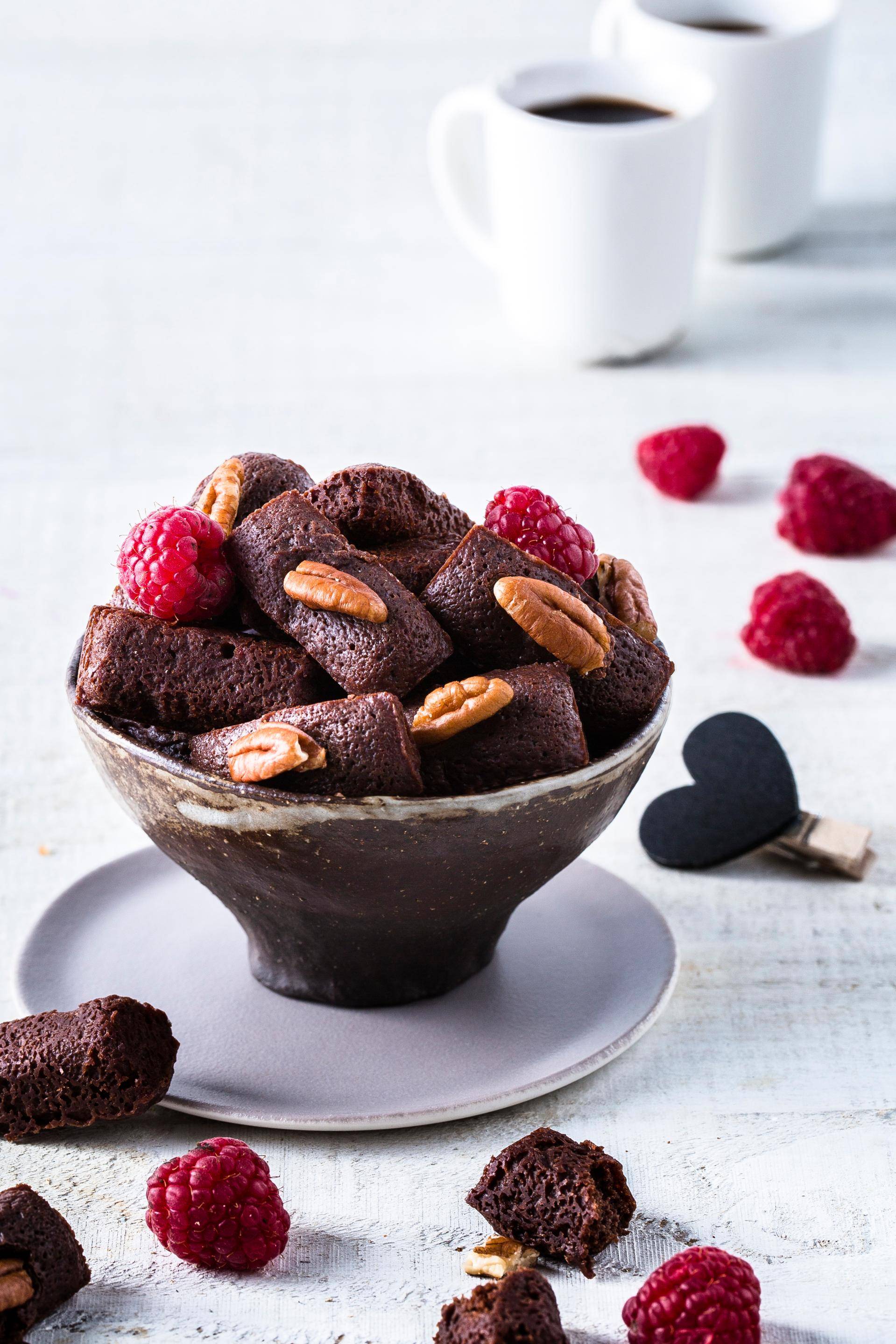 Mini moelleux au chocolat et aux noix de pécan vegan - Recette Cake Factory | Tefal