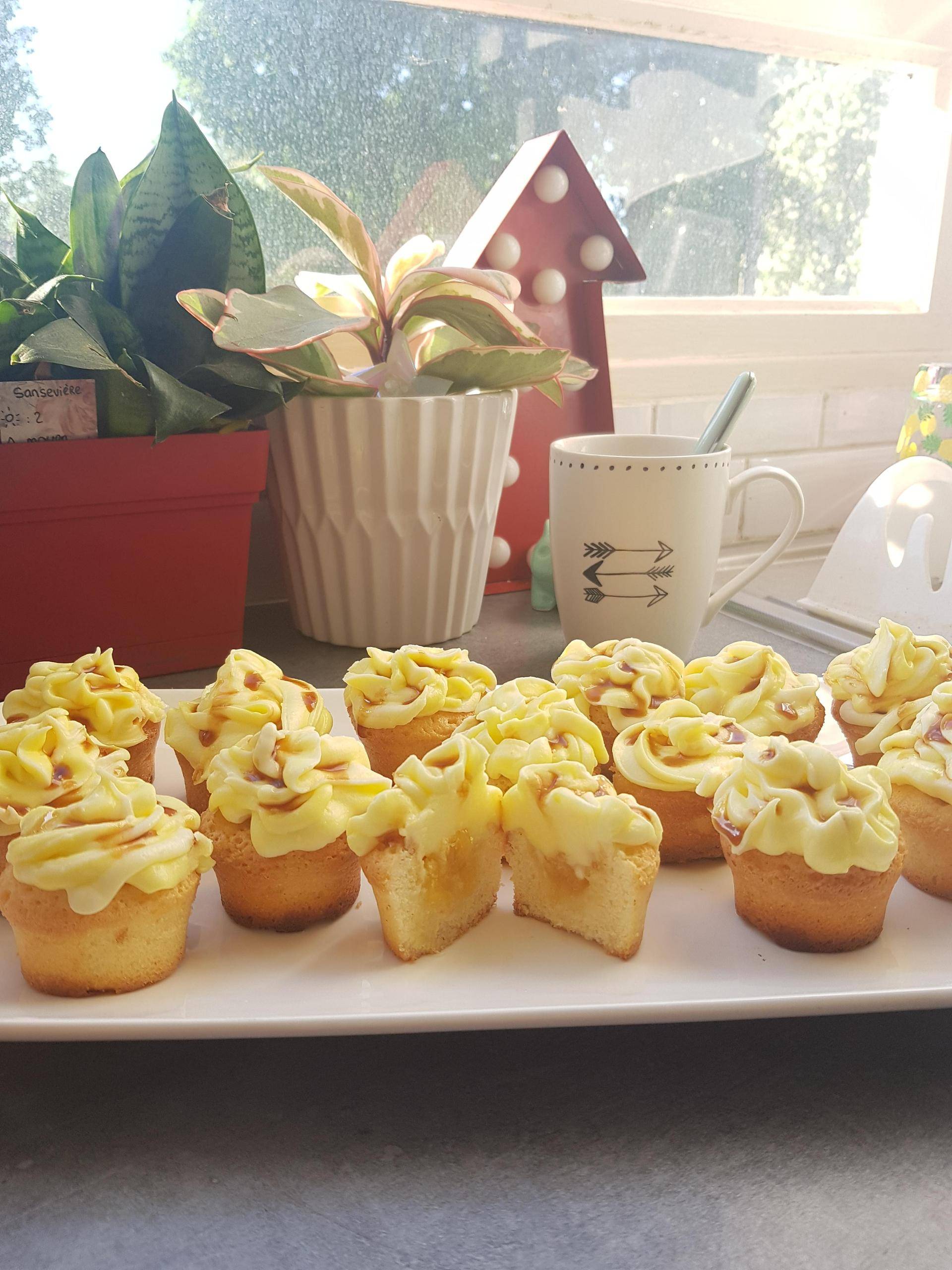 Cupcakes coeur ananas caramelisés - Recette Cake Factory | Tefal