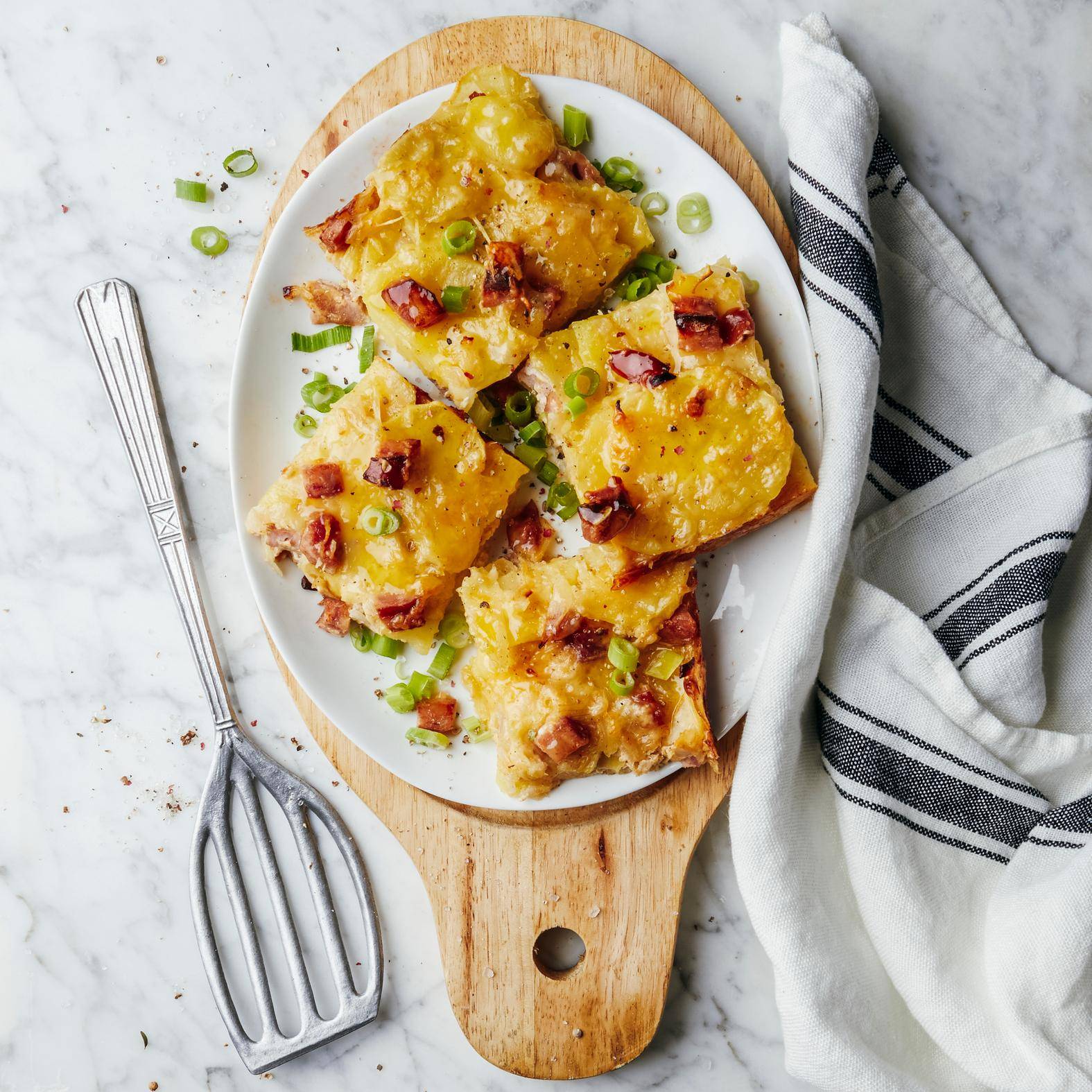 Gegratineerde aardappels met worst - Recette OptiGrill 4in1 | Tefal