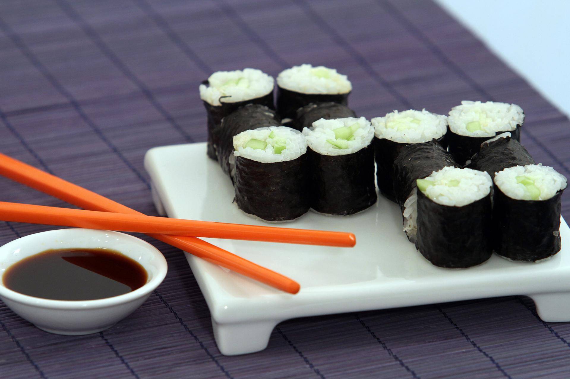 Maki de concombre et pomme verte - Recette Balance de cuisine | Tefal
