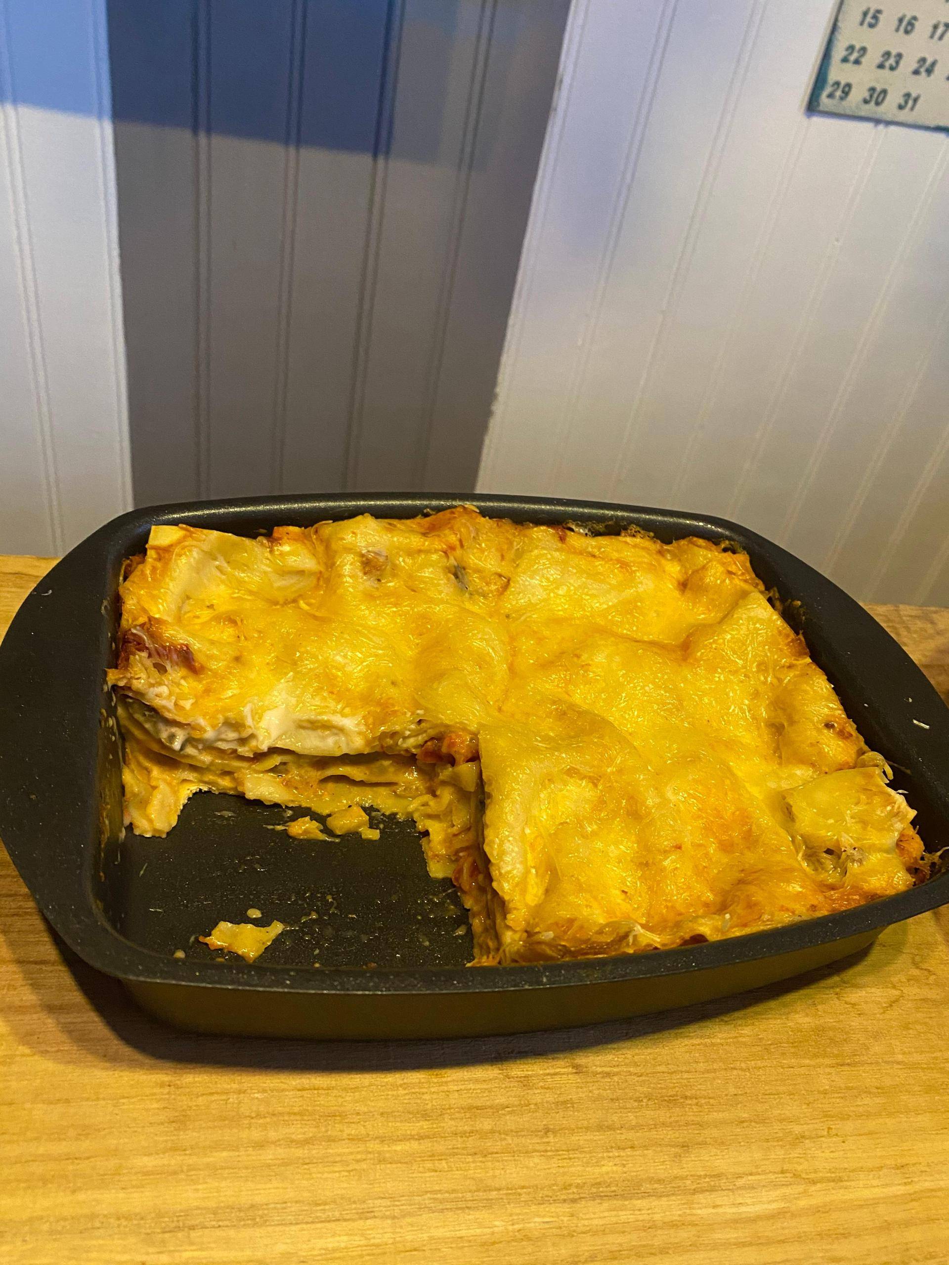 Lasagnes poulet et légumes - Recette Cake Factory | Tefal