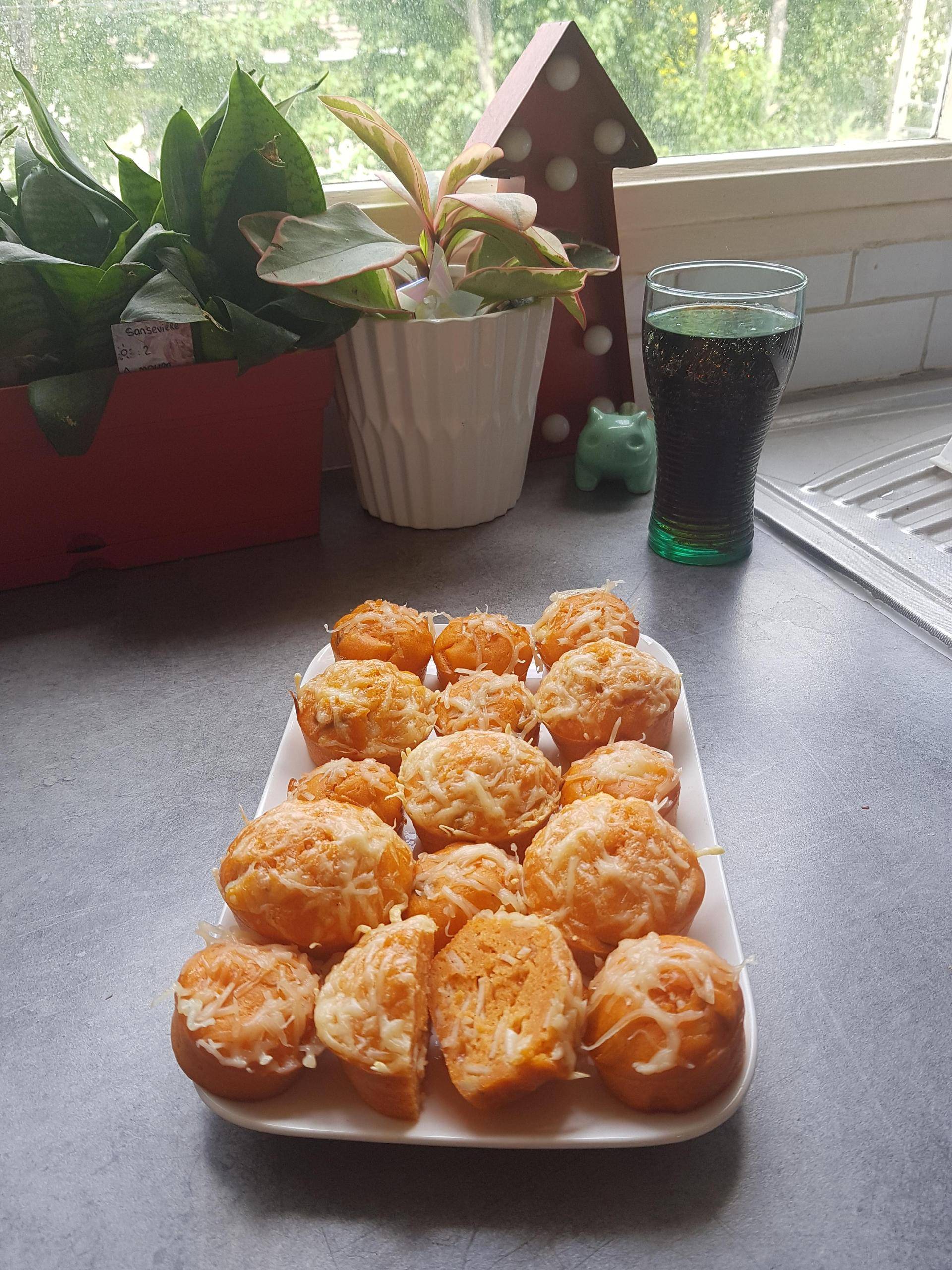 Muffins de la Reine (pizza) - Recette Cake Factory | Tefal