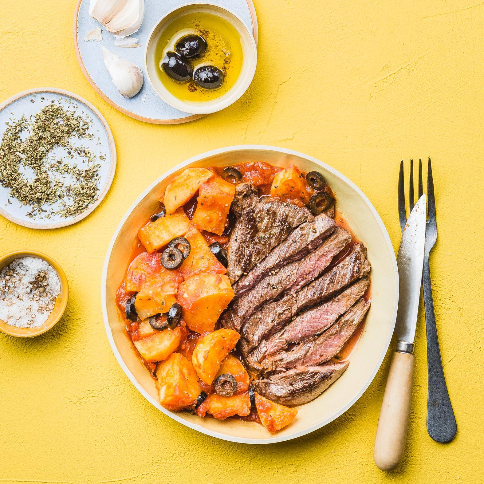 Steak & pommes de terre - Recette undefined | Tefal