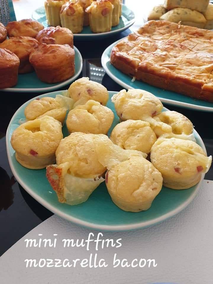 Muffin mozzarella bacon - Recette Cake Factory | Tefal
