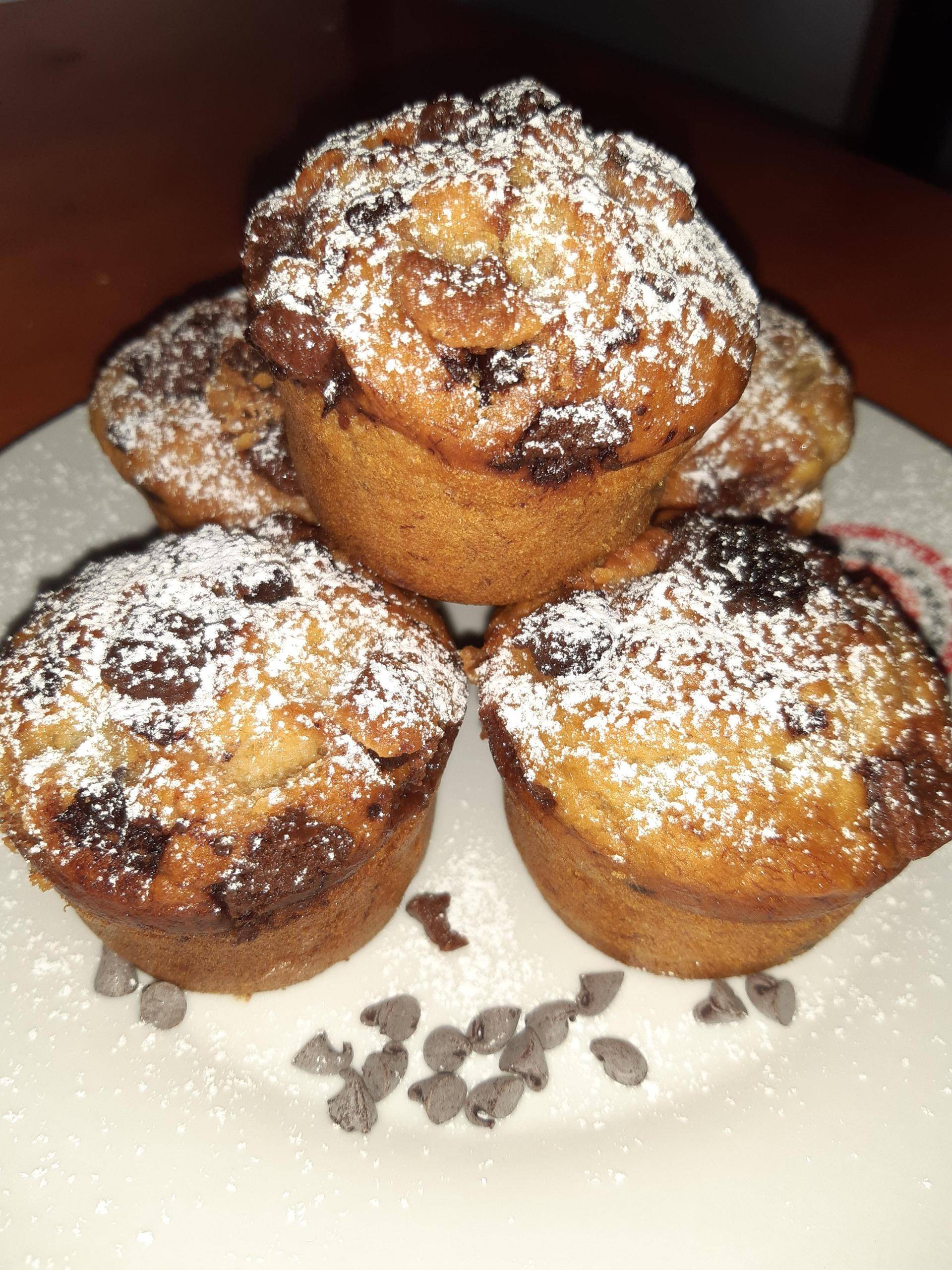 Muffins moelleux banane pépites de chocolat - Recette Cake Factory | Tefal