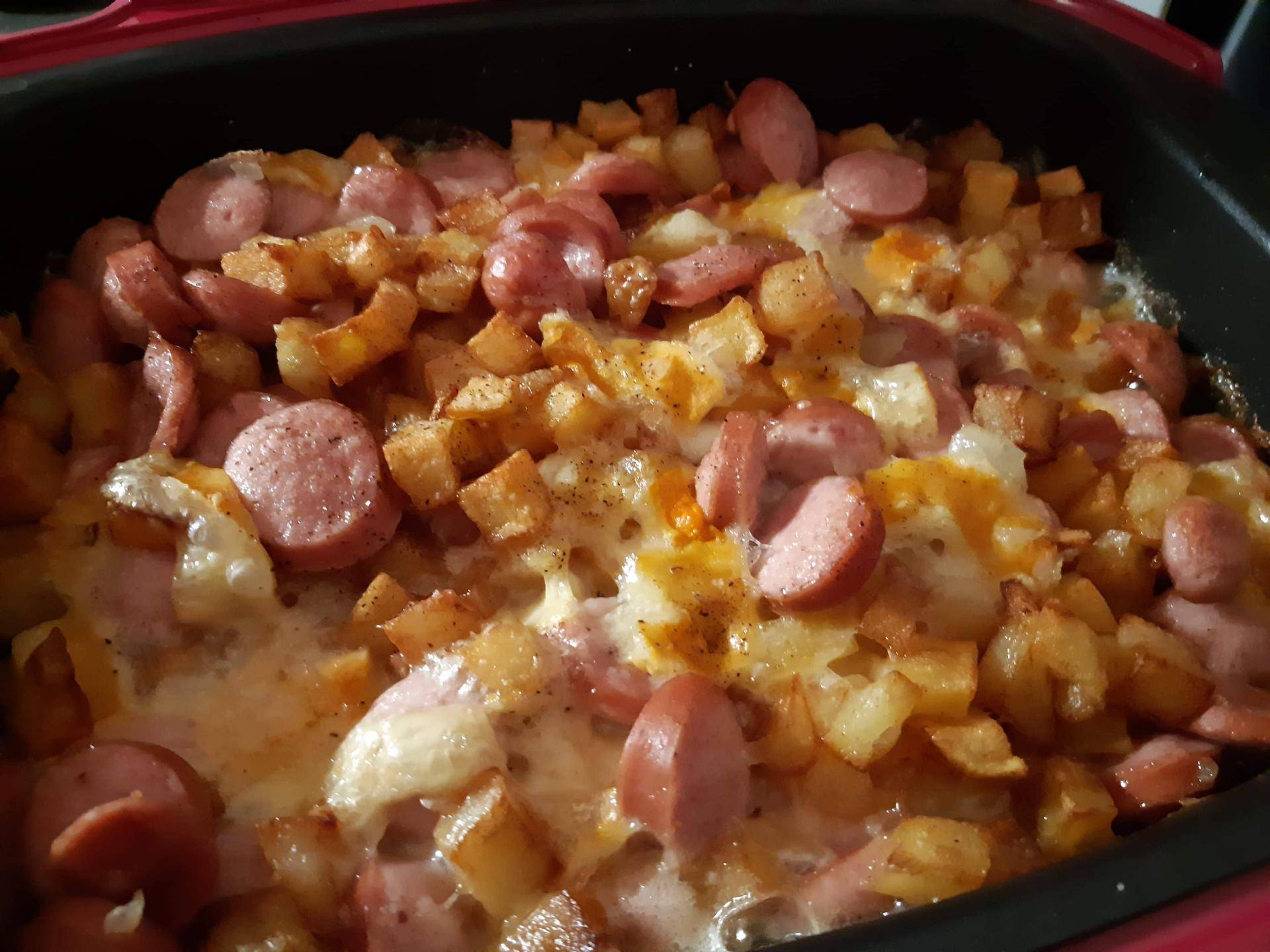 Gratin saucisses Francfort - Recette Cake Factory | Tefal