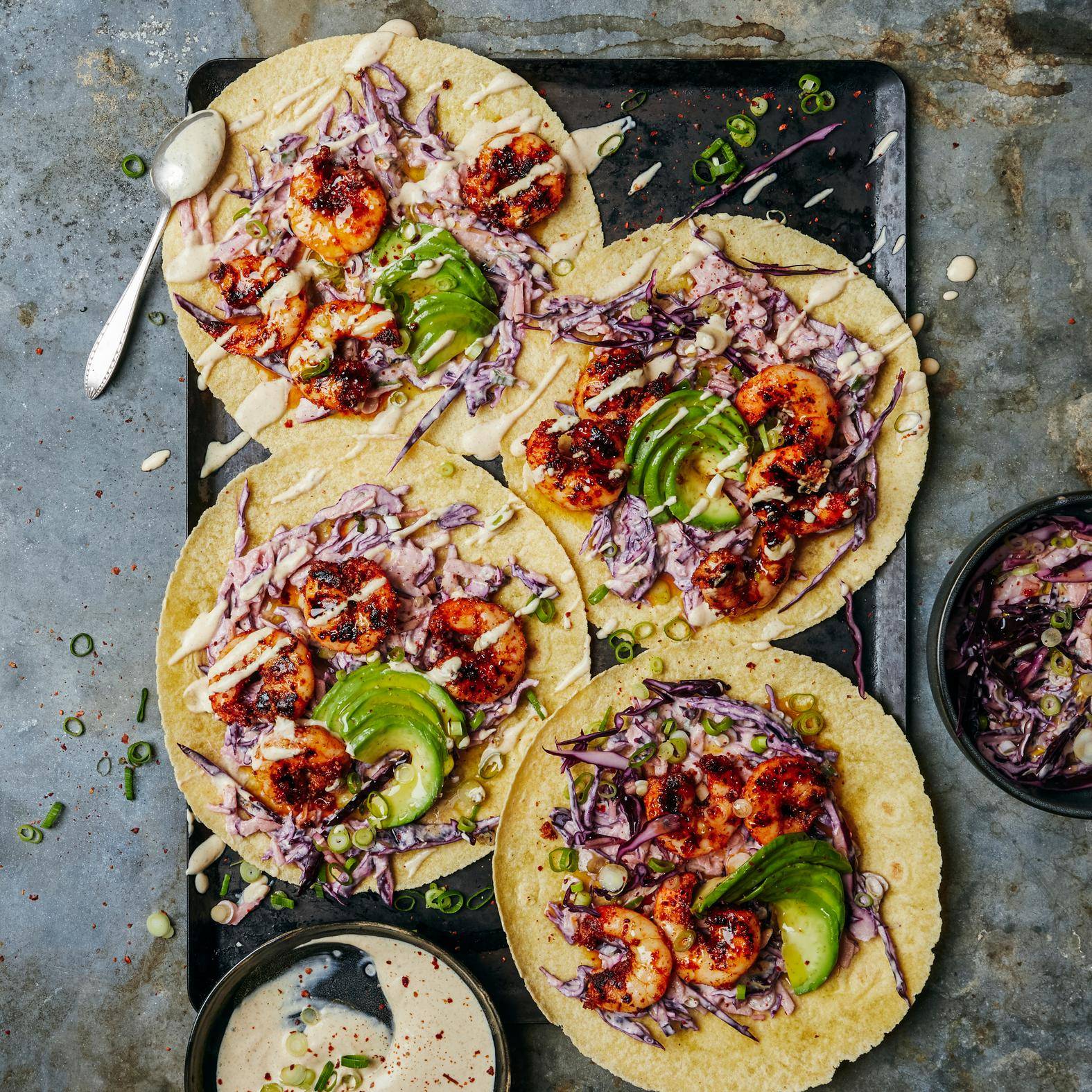 Taco's met gegrilde garnalen - Recette OptiGrill 2in1 | Tefal