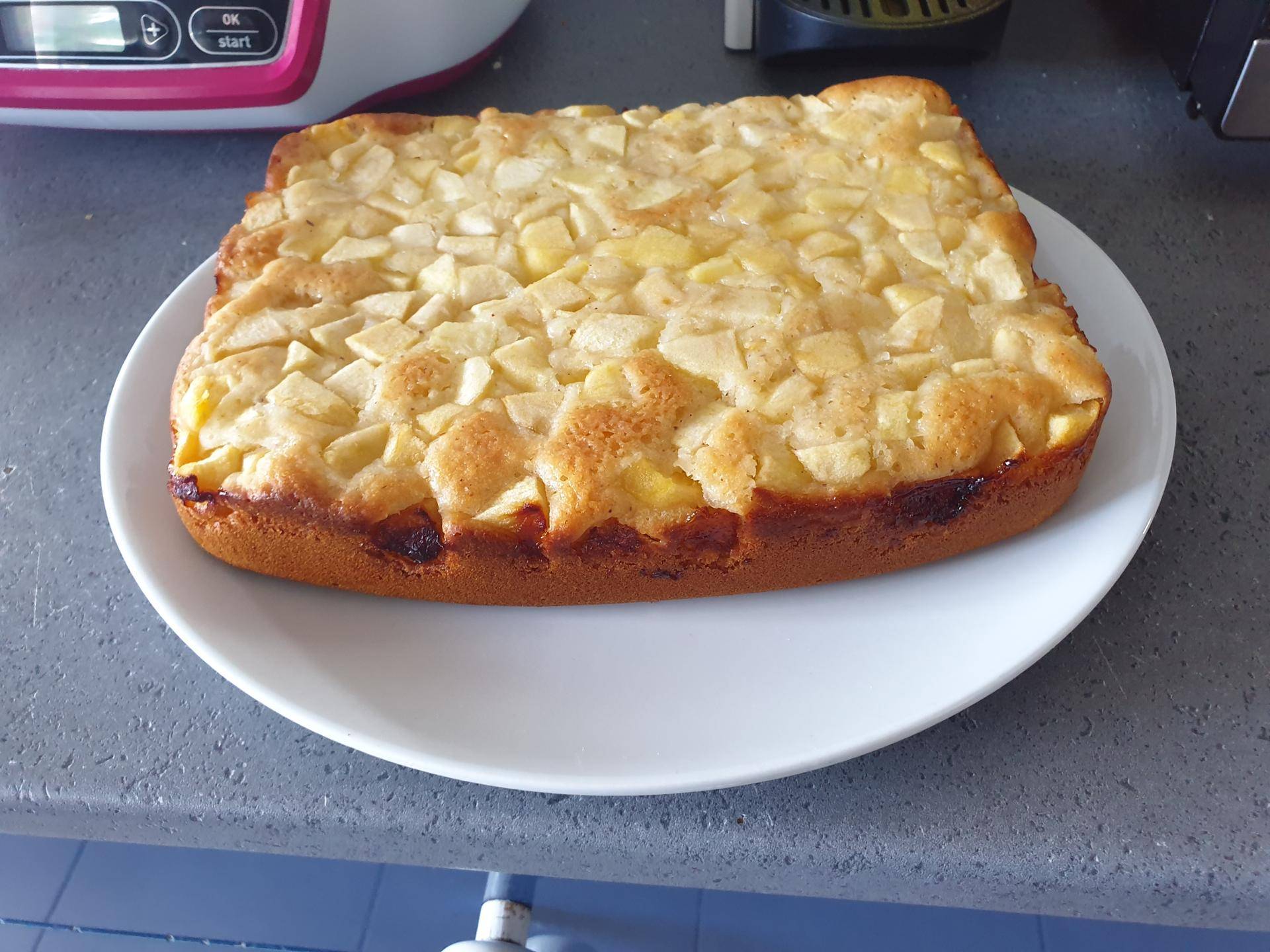 Gâteau aux pommes sans oeufs - Recette Cake Factory | Tefal