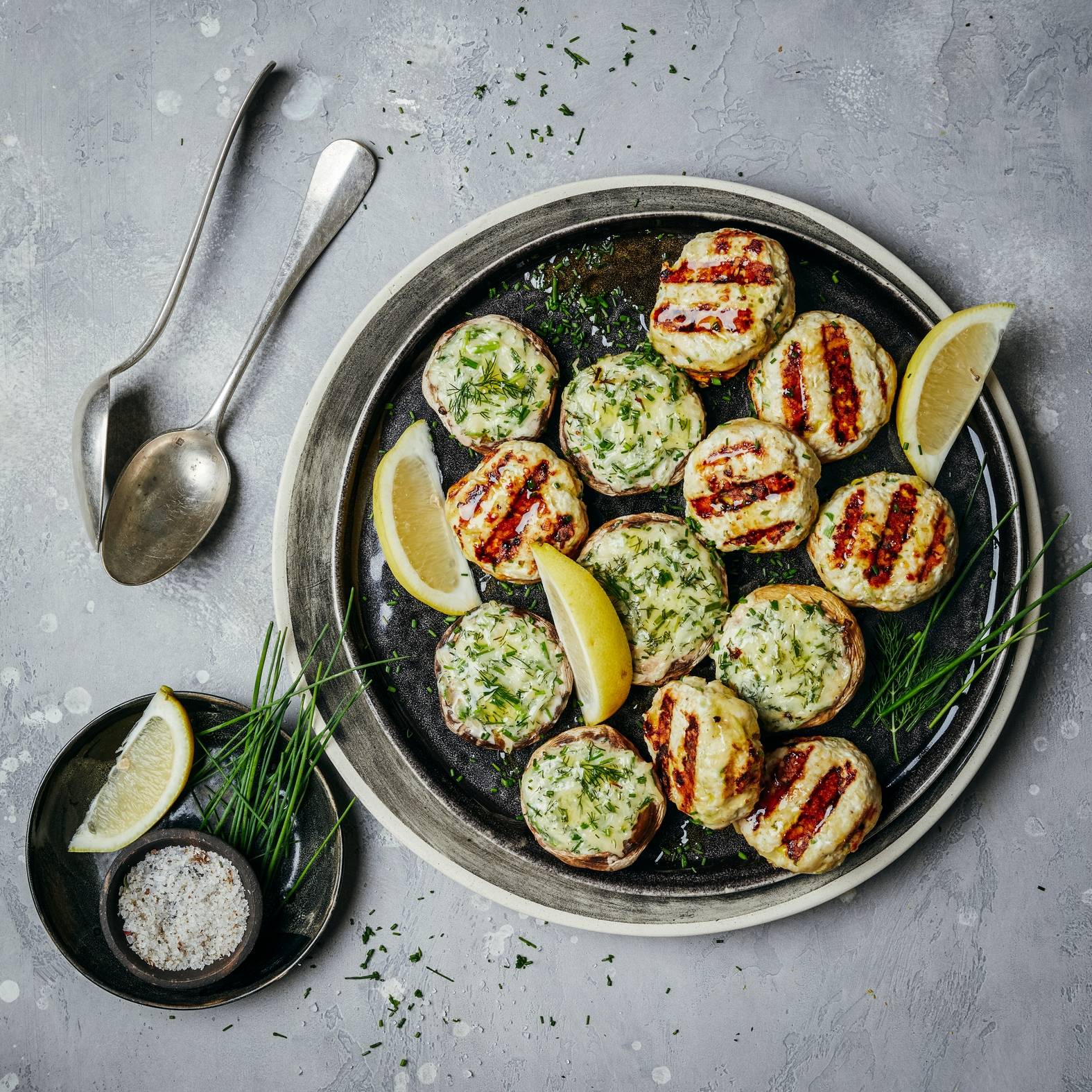 Kotlety gehaktballen en champignons gevuld met kaas - Recette OptiGrill 2in1 | Tefal